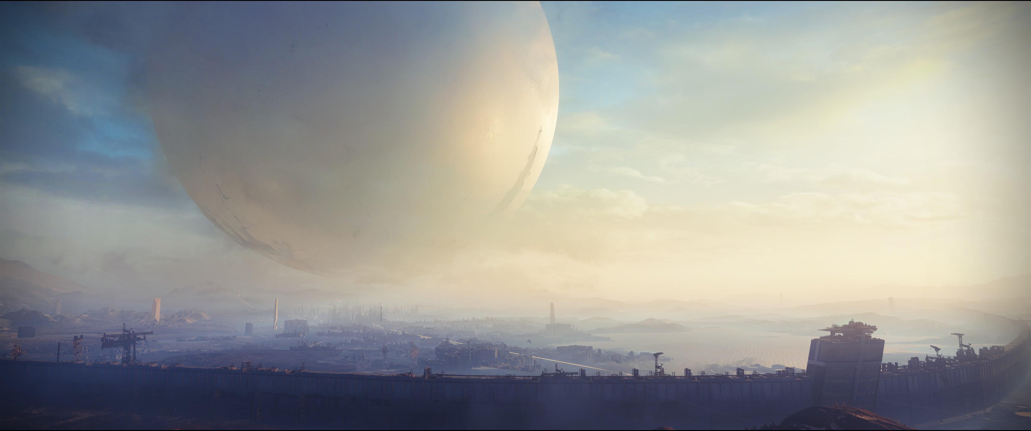 3440x1440 The Last City wallpaper 3440x1440. Screenshot from the New Light mission