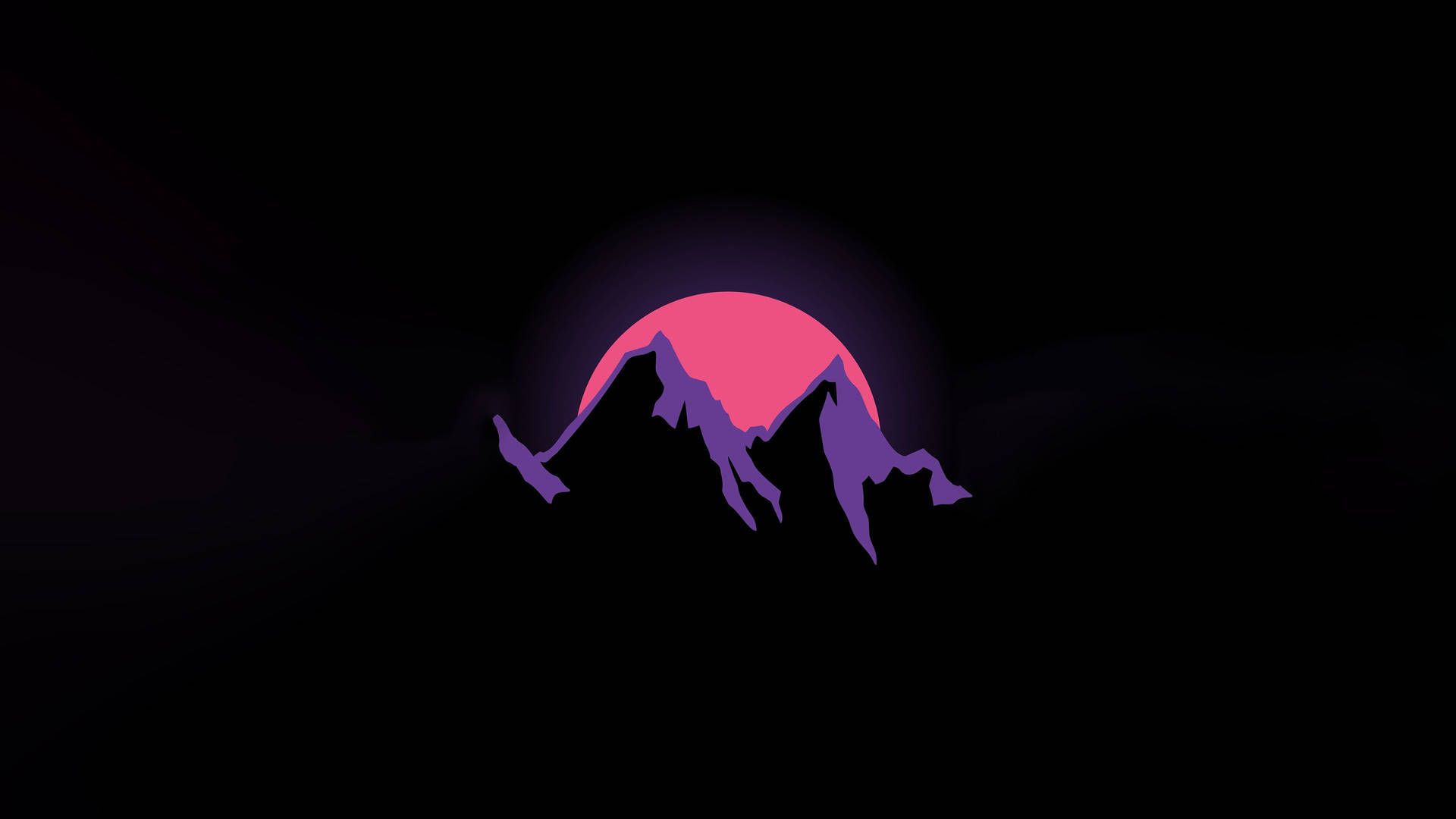 1920x1080 Download Sun Behind Mountain Creative Wallpaper