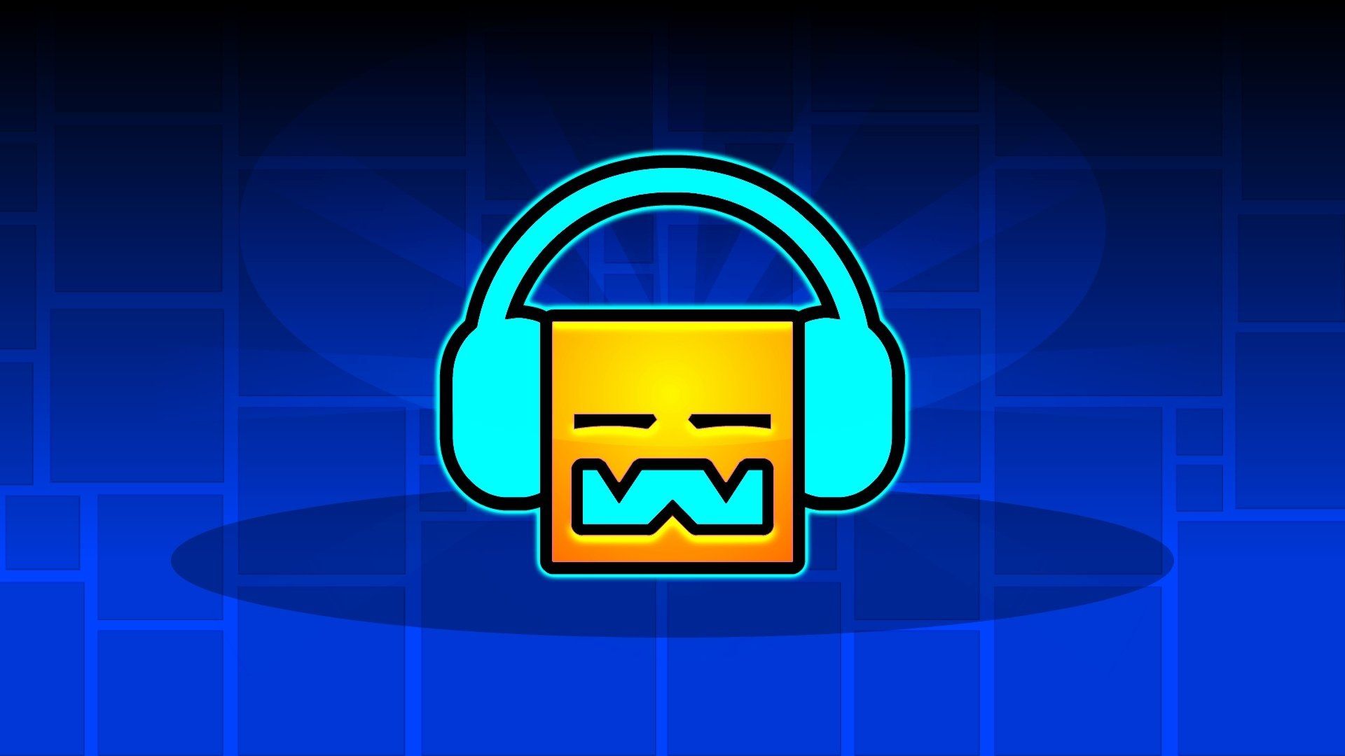 1920x1080 Geometry Dash Icon HD Wallpaper for Desktop Background