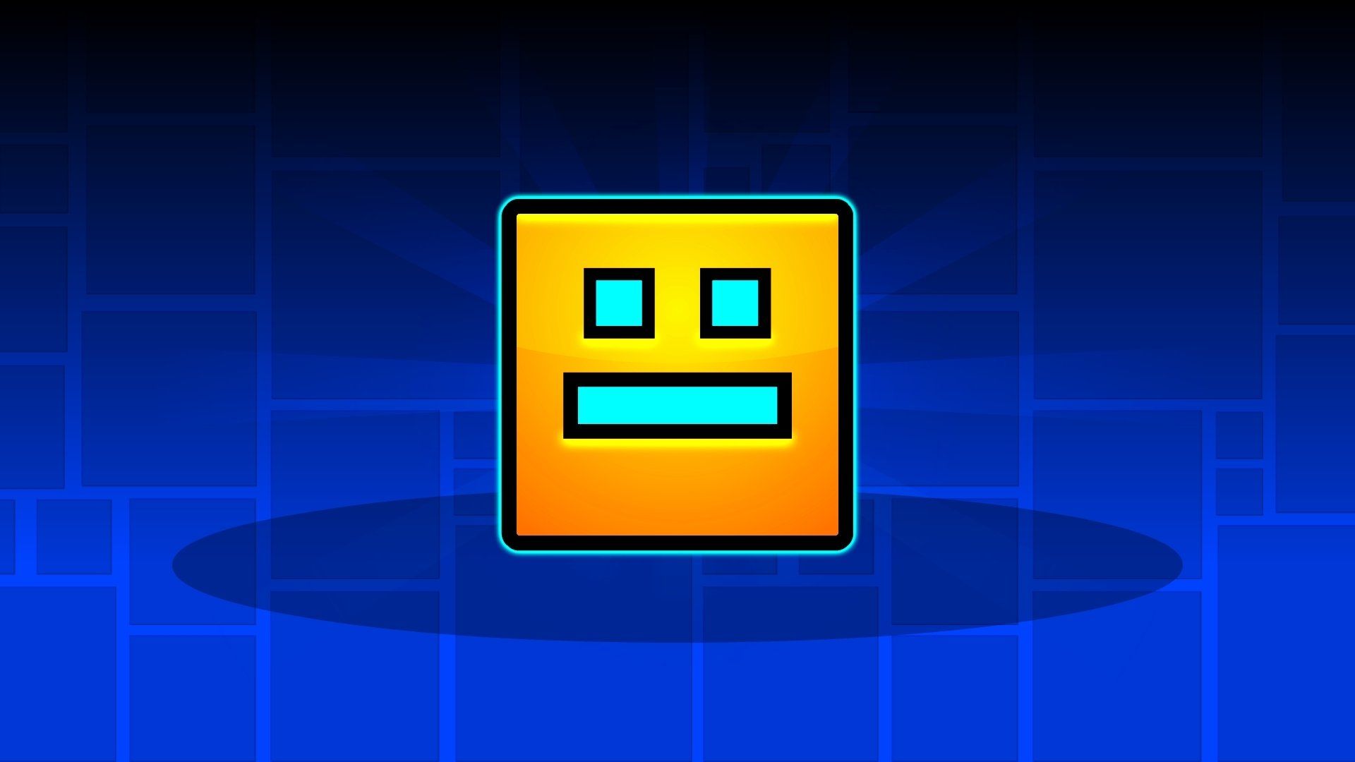 1920x1080 Geometry Dash Icon HD Desktop Wallpaper