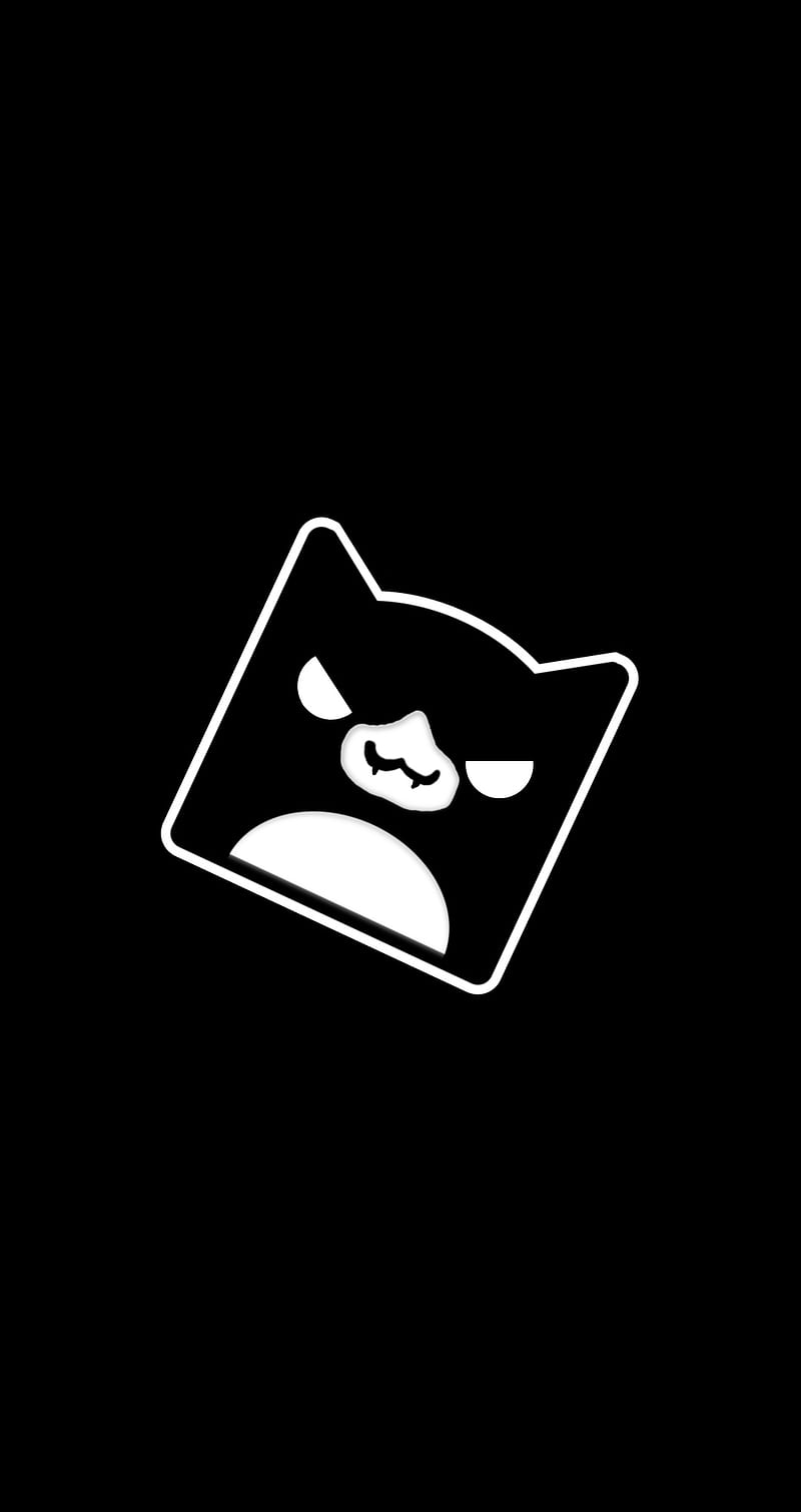 800x1510 Cat Icon GD Dark, Geometry Dash, HD phone wallpaper