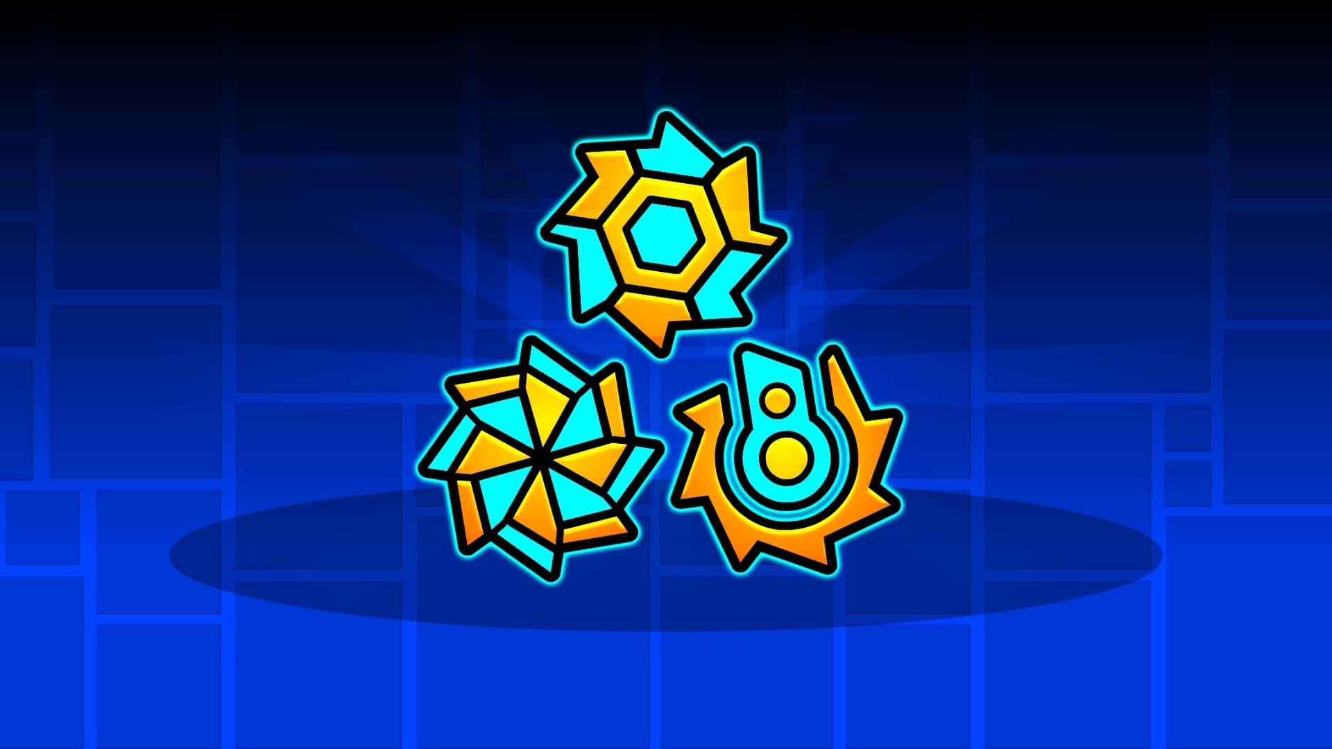 1920x1080 Download Three Geometry Dash Icon Wallpaper