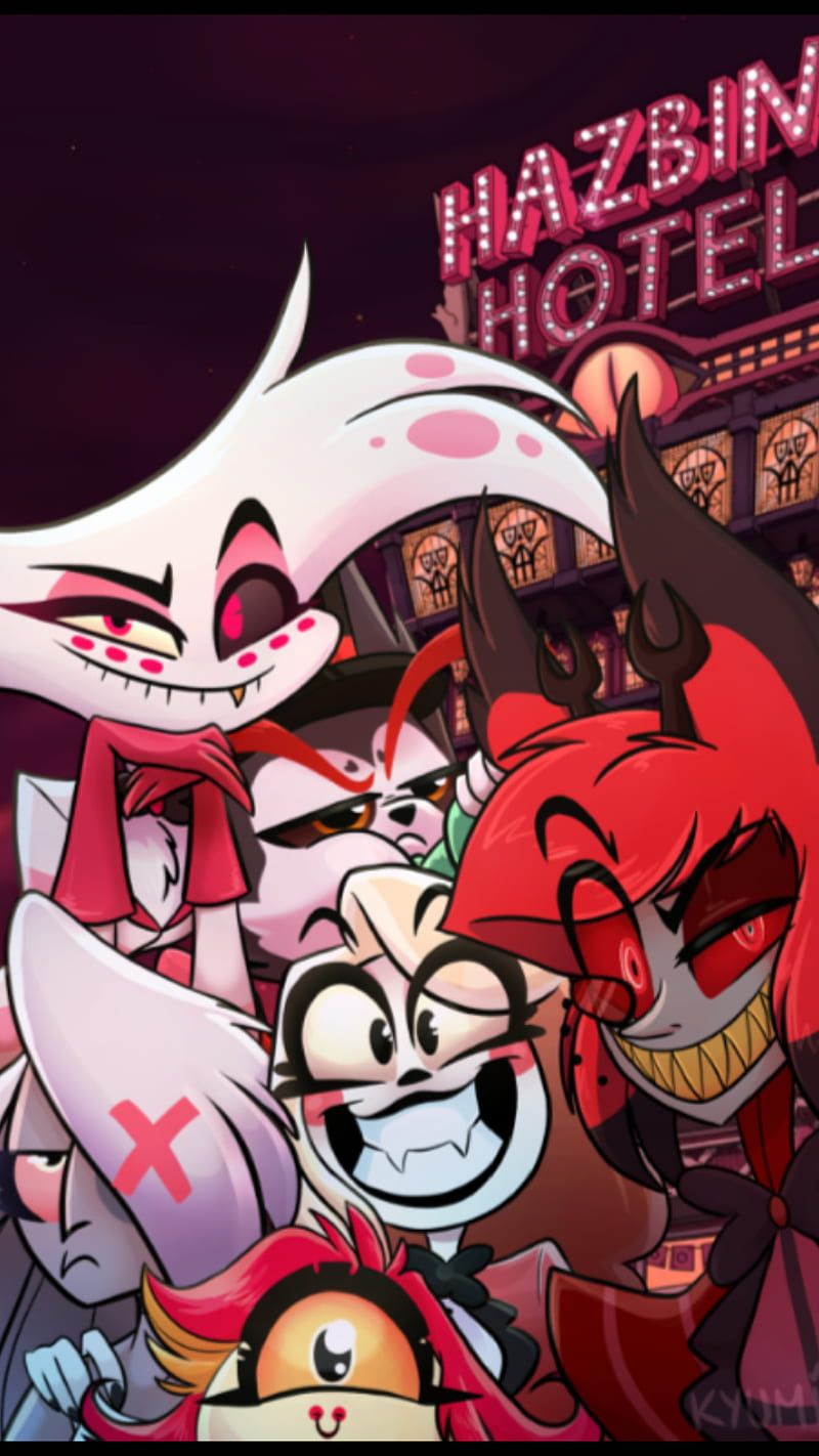 800x1422 Hazbin Hotel, alastor, angel dust, charlie, nifty, veggie, HD phone wallpaper