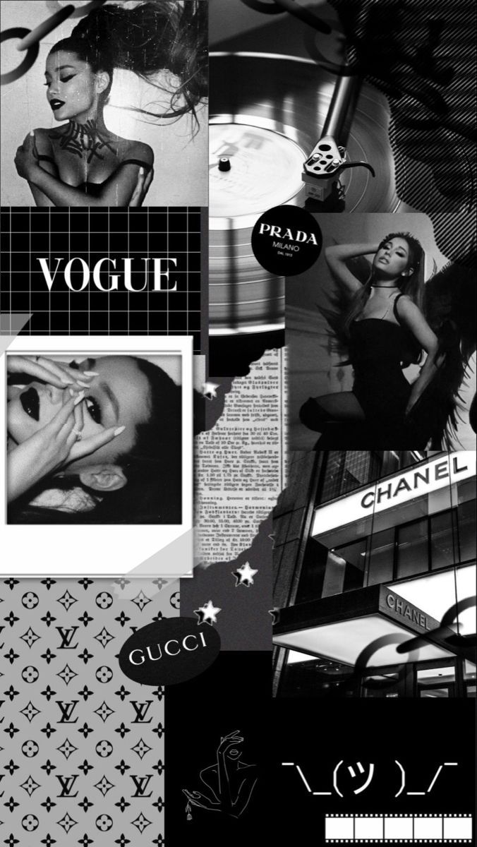 676x1200 Ariana Grande Wallpaper (Black)