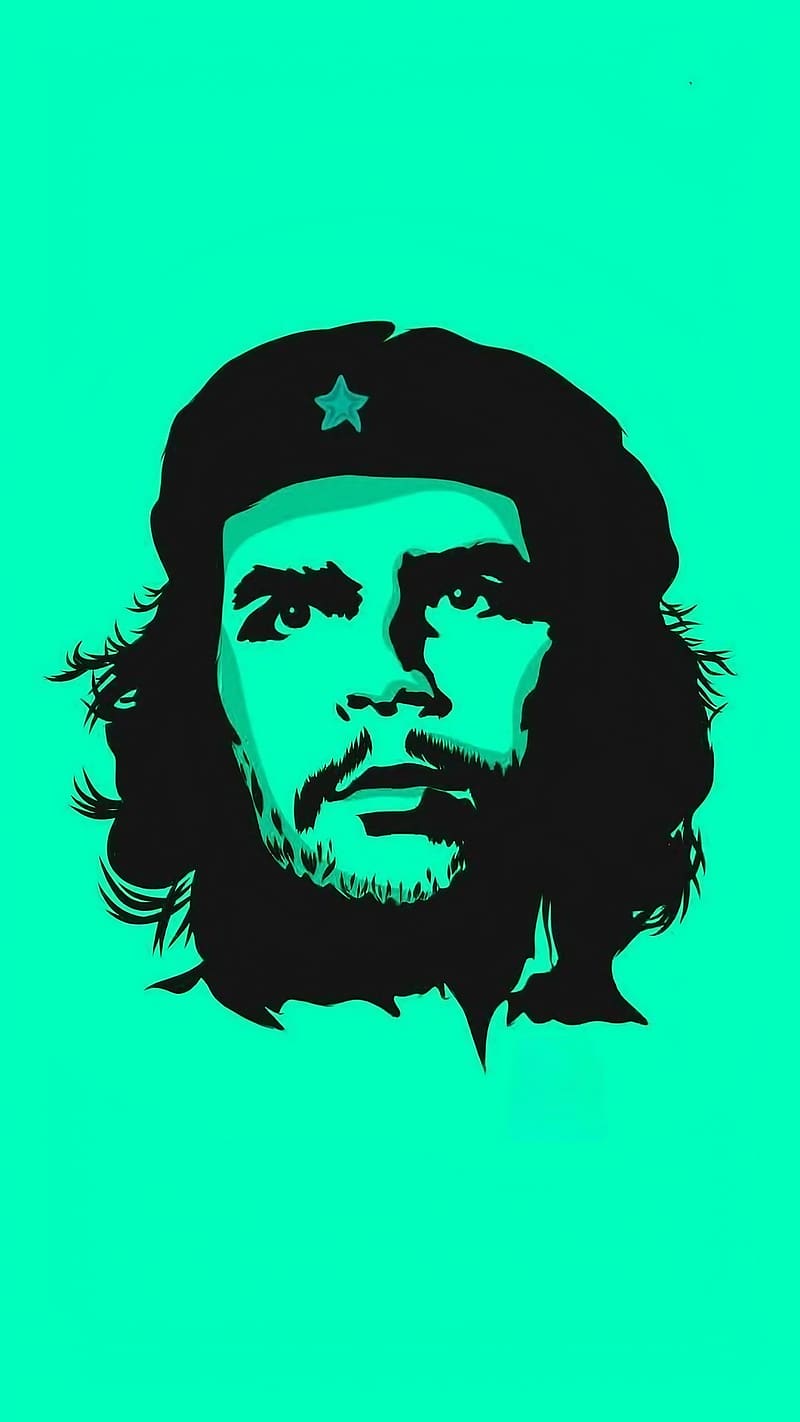 800x1422 Che Guevara, Green Background, argentine marxist revolutionary, former minister of industries of cuba, HD phone wallpaper