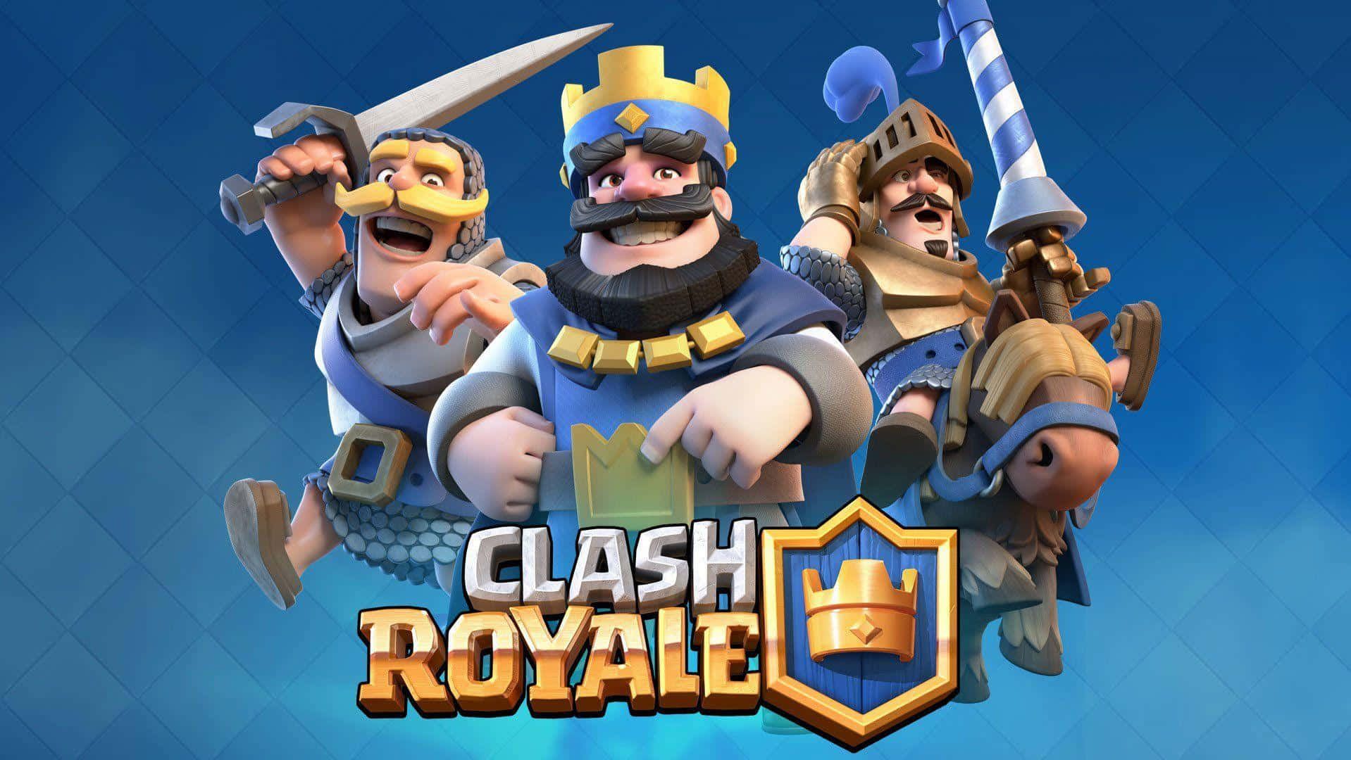 1918x1080 Download Clash Royale Logo With Three Characters