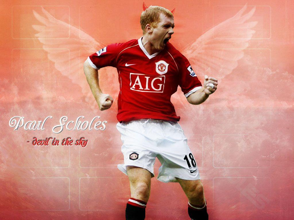 1024x768 Manchester United Wallpaper: Paul Scholes