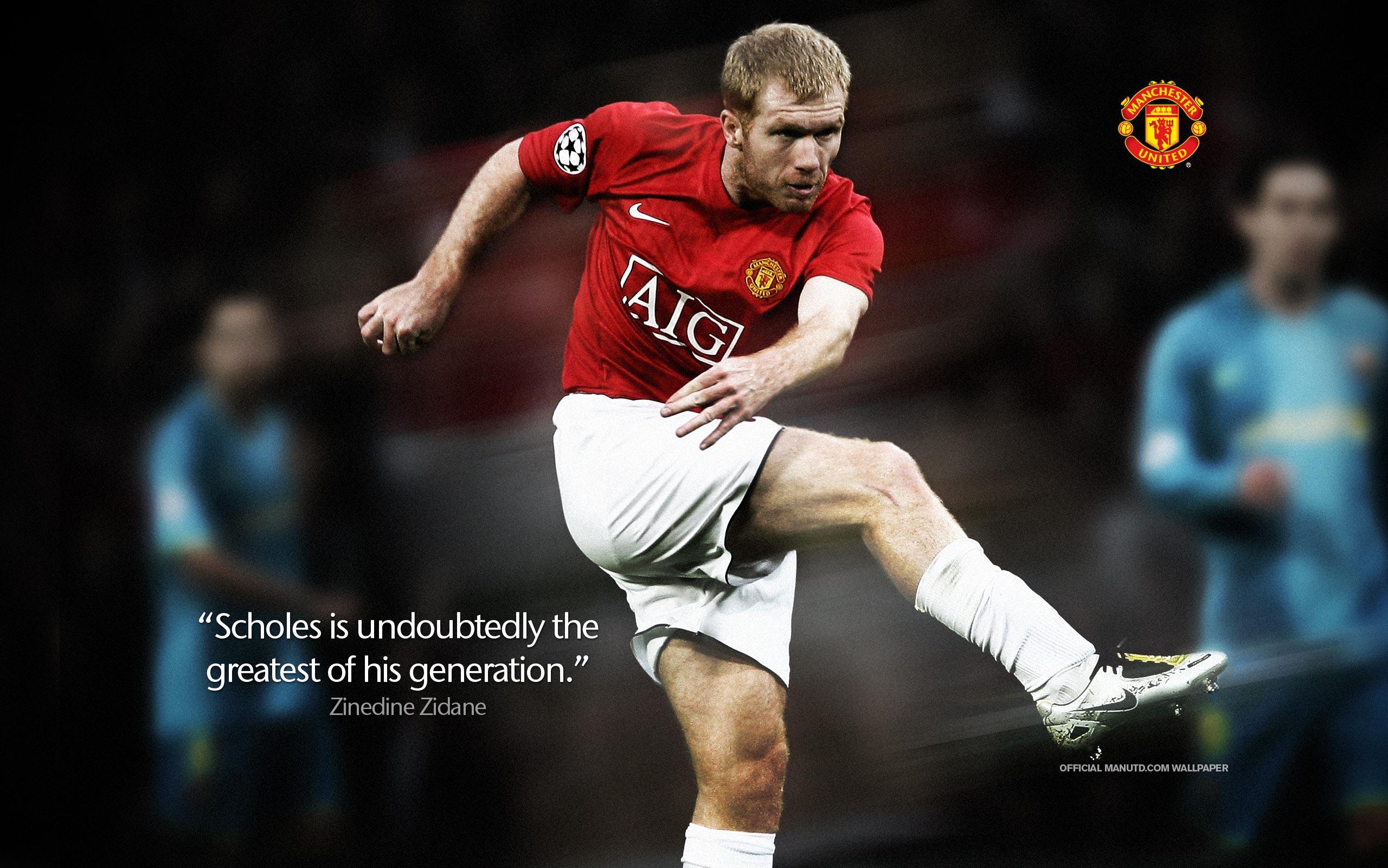 2560x1600 Scholes - “ Quote On Paul Scholes, HD Wallpaper