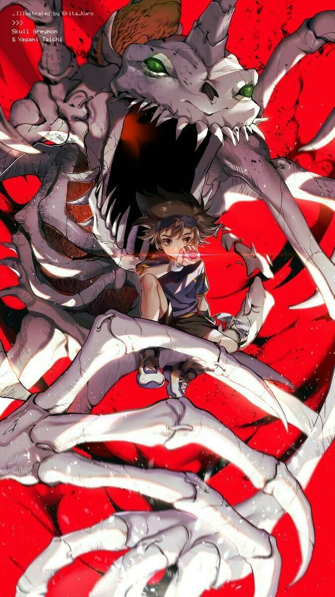 675x1200 ideas de Skullgreymon. digimon personajes, digimon, dragones