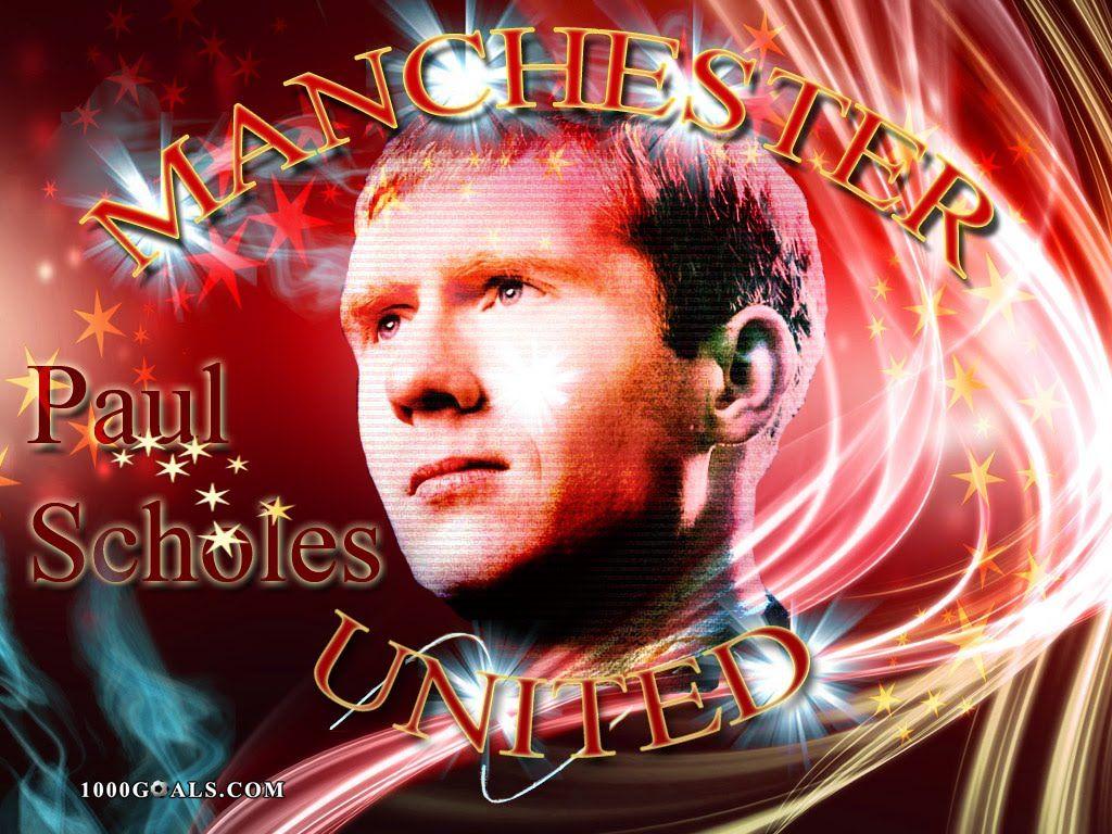 1024x768 Soccer Videos and games: Paul Scholes Manchester United Wallpaper