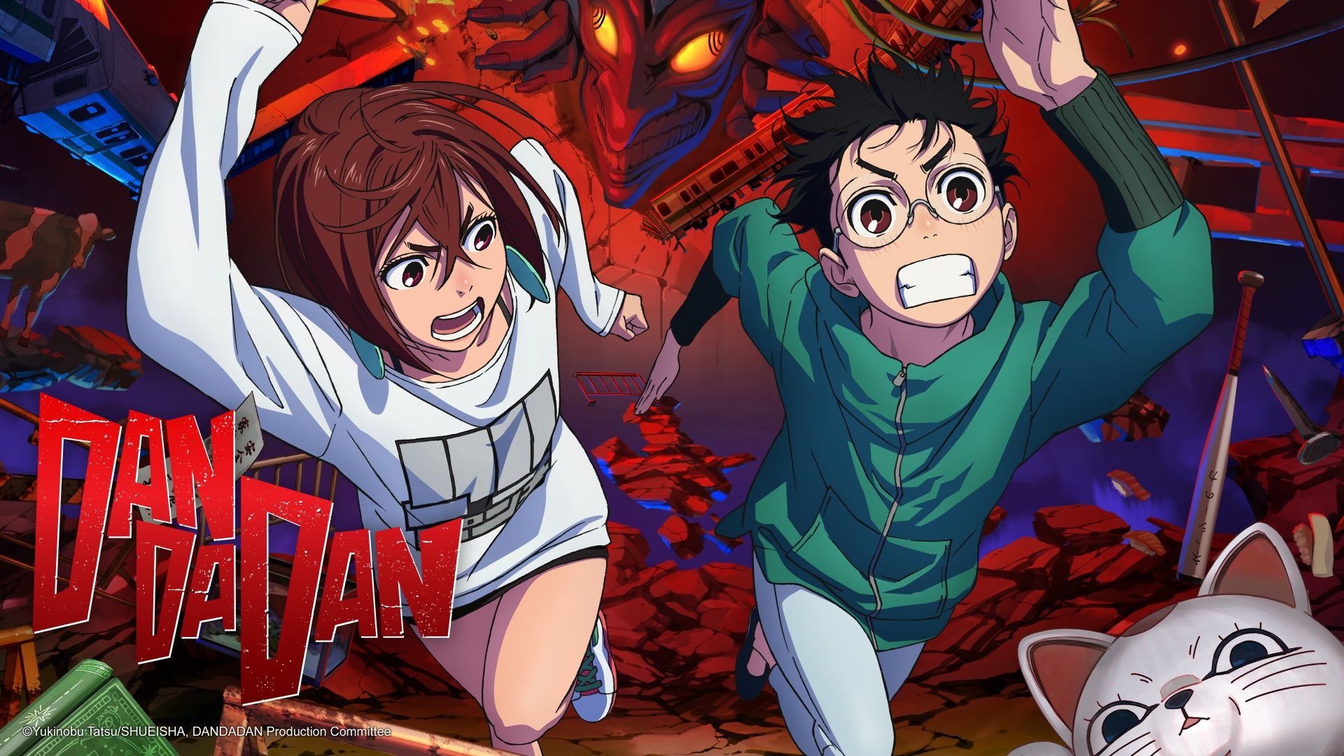 1920x1080 Dandadan Wallpaper 4K, Key Art, Momo , Okarun