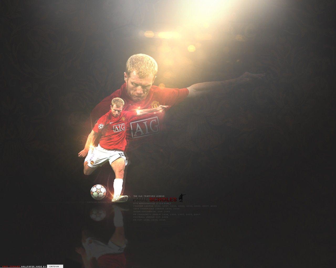 1280x1024 Paul Scholes (18). Manchester United Wallpaper