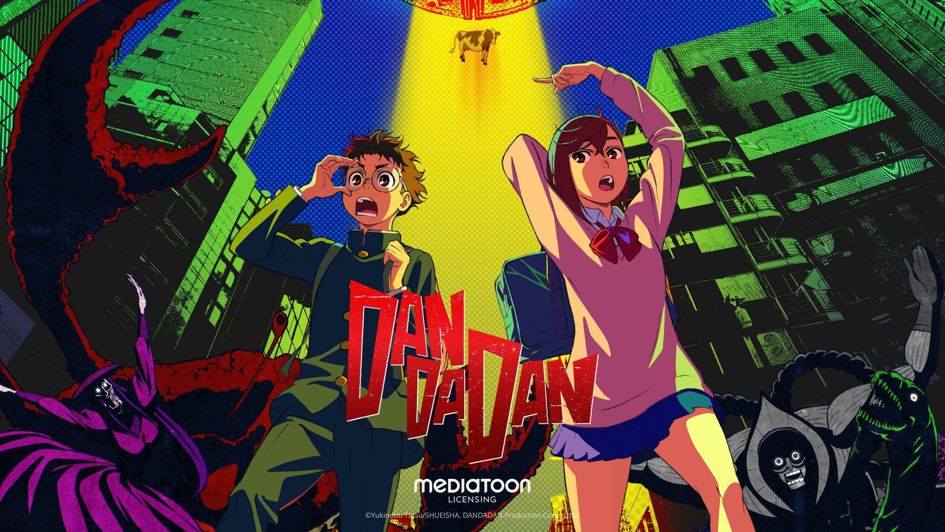 1920x1080 Dandadan HD Wallpaper: Momo Ayase & Ken Takakura Anime Adventure