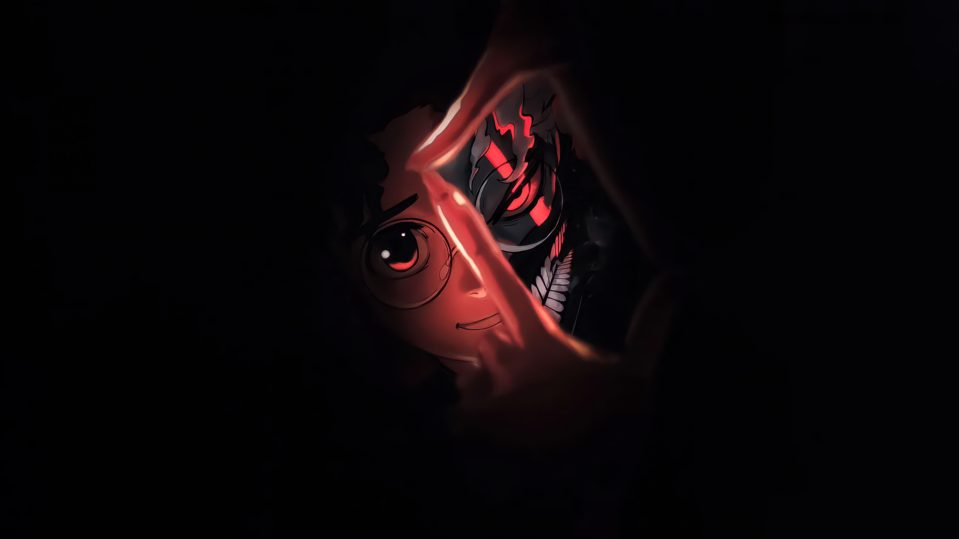 1920x1080 Okarun (Dandadan) Wallpaper 4K, Dark aesthetic, Ken Takakura