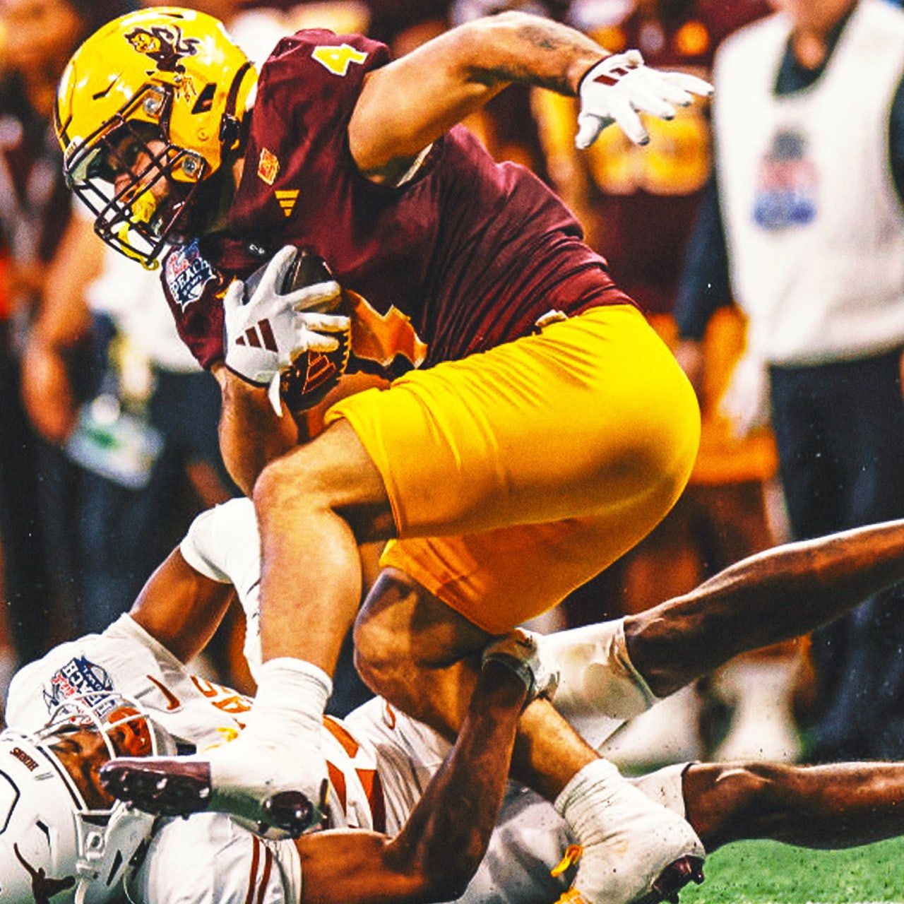 1280x1280 Cam Skattebo out to prove he's ready for NFL: 'People don't think I'm as fast as I am'