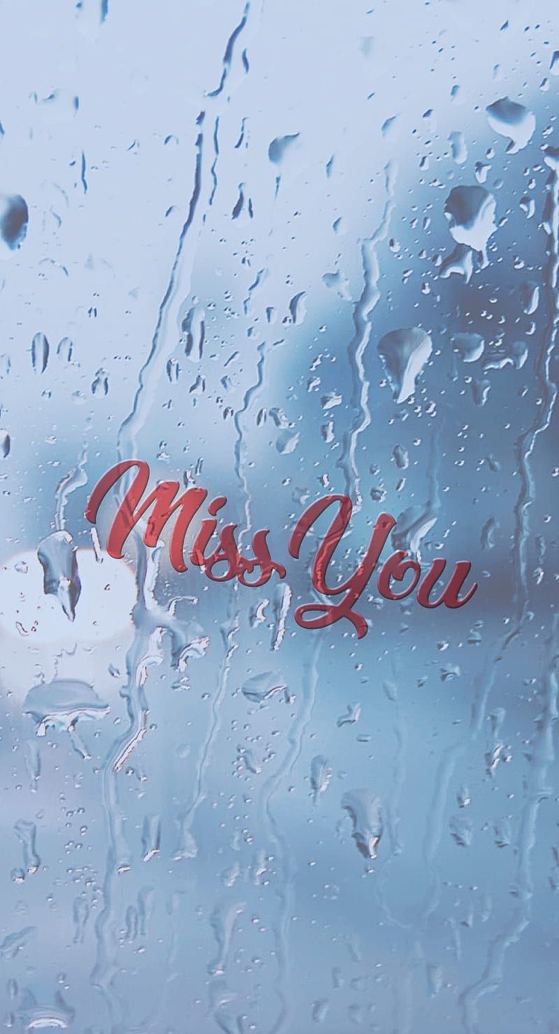 800x1480 HD miss you in rain wallpaper