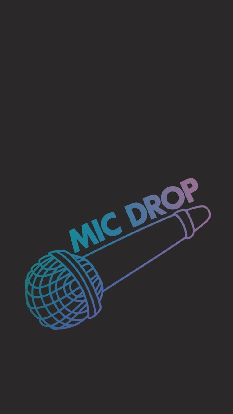 750x1334 BTS Mic Drop Lyric Wallpaper