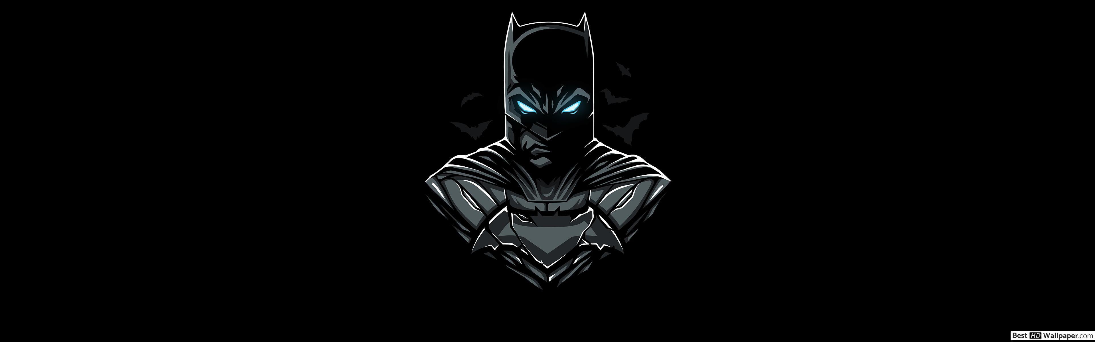 3840x1200 Batman Minimalist HD wallpaper download