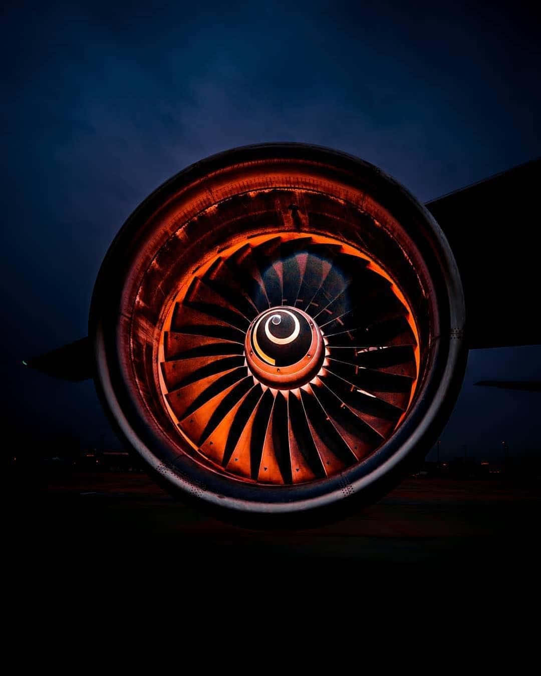 1080x1350 Download Powerful Jet Engine Close Up Wallpaper
