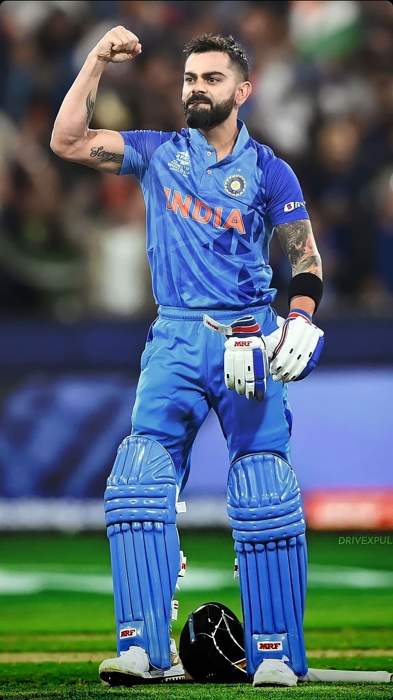 800x1422 Virat Kohli In Blue Jersey, virat kohli, blue, indian, cricket, king kohli, sports, HD phone wallpaper