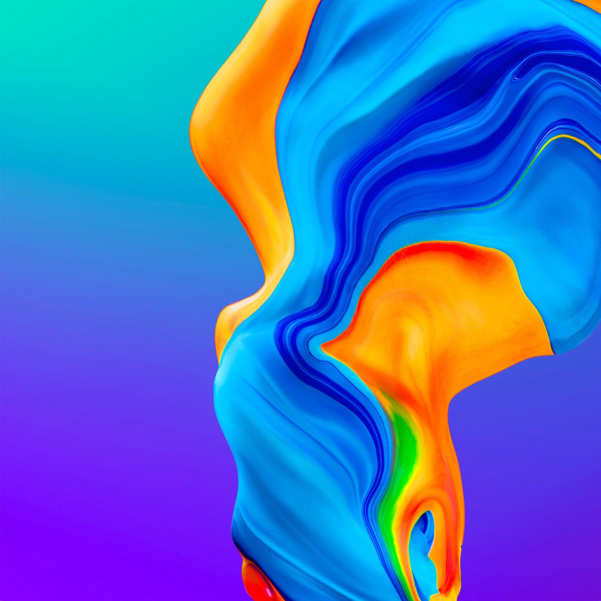2048x2048 Huawei HarmonyOS Google Android Stock Default Vibrant Colorful Liquid Abstract Gradients