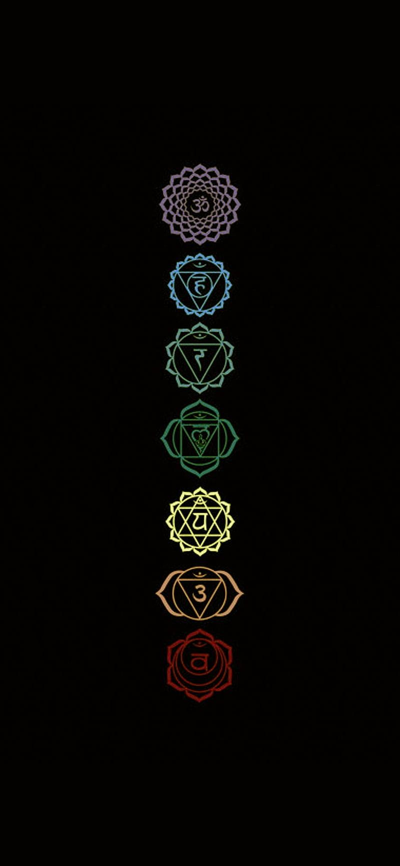 800x1733 5760x1080px, 5K free download. Chakra, black, black, chakras, hindu, HD phone wallpaper