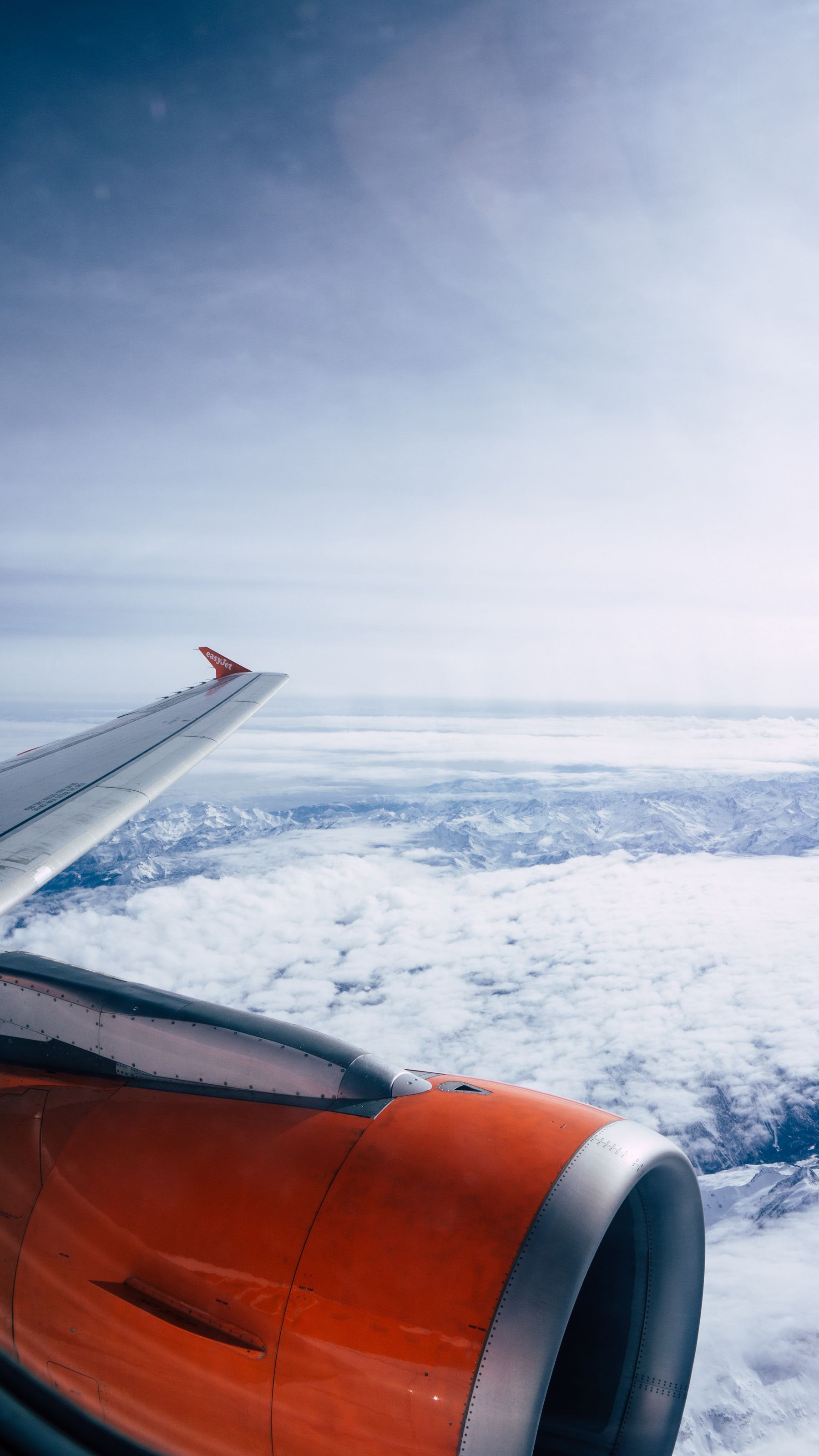 1800x3200 Wallpaper Cloud, Aircraft, Jet Engine, Water, Air Travel, Background Free Image