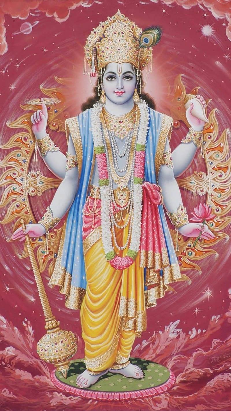 800x1422 HD sudarshana chakra wallpaper