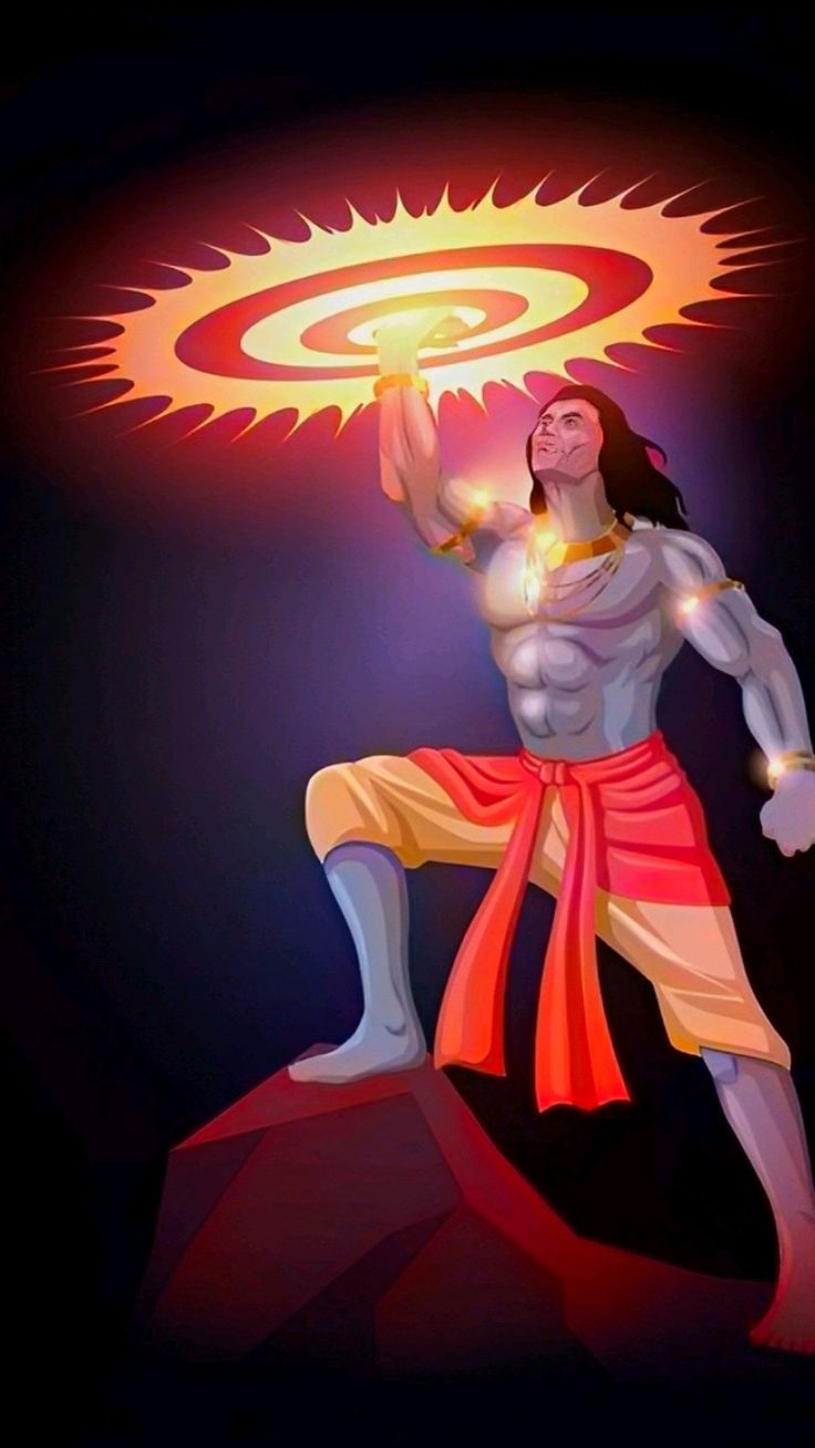 736x1308 Krishna with Sudarshan Chakra