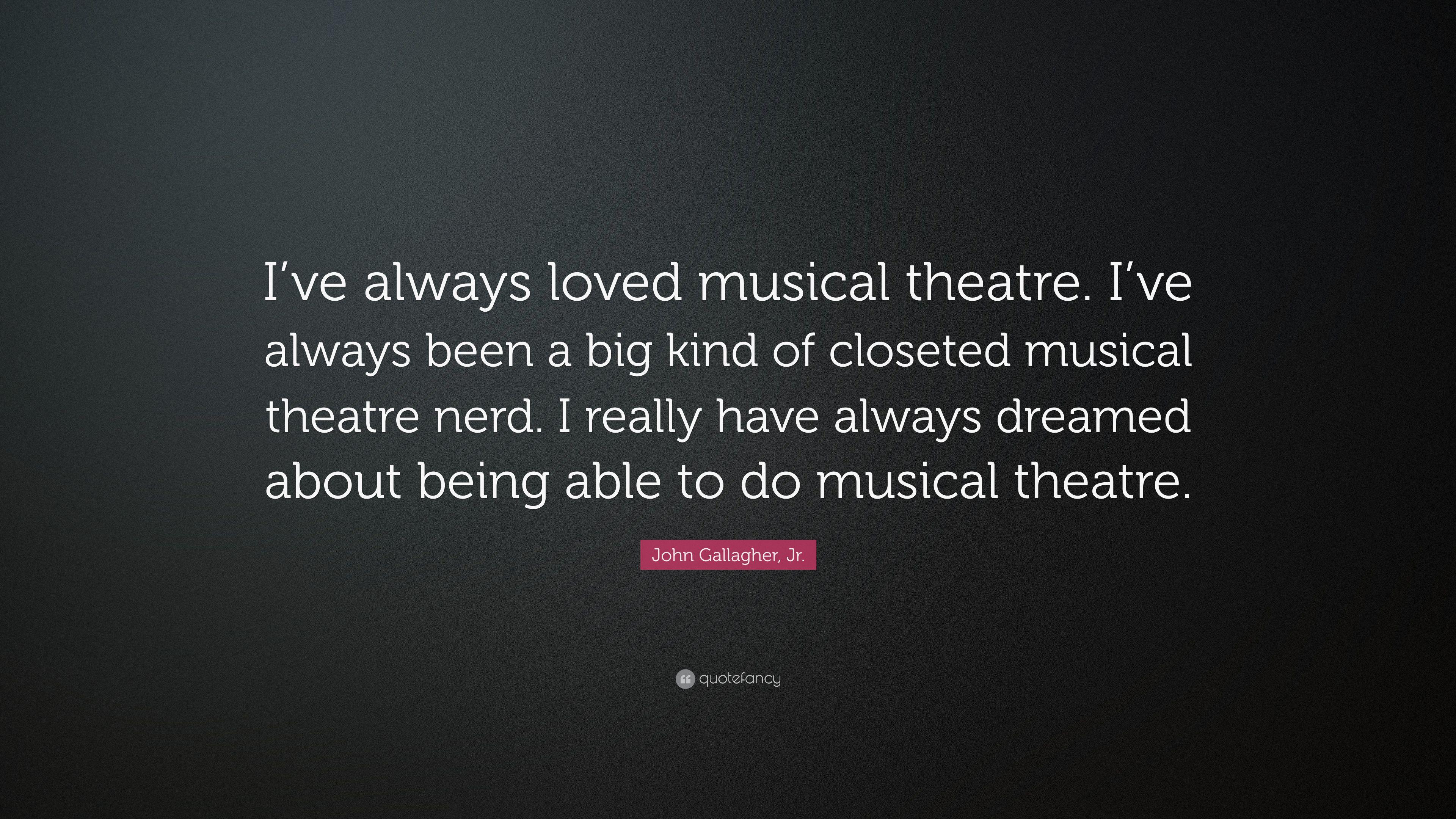 3840x2160 John Gallagher, Jr. Quote: “I've always loved musical theatre. I