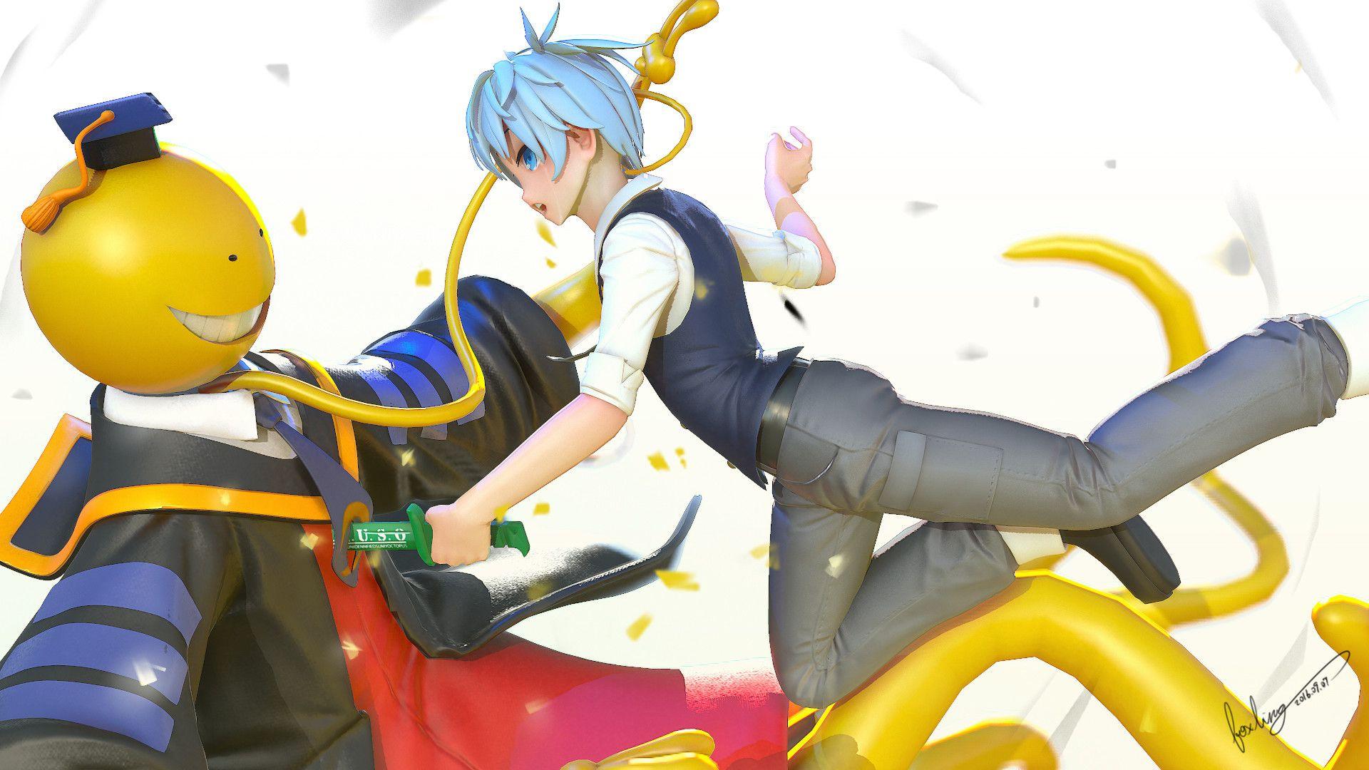 1920x1080 Koro Sensei & Nagisa Shiota Sensei And Nagisa