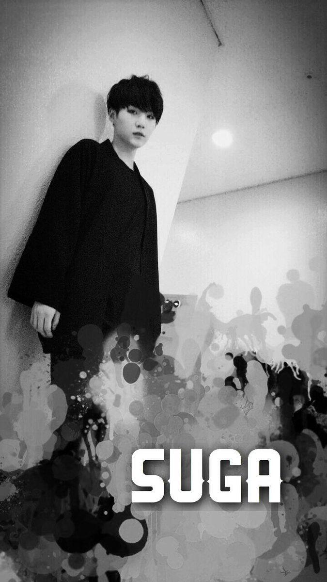 675x1200 Bts Suga Wallpaper Dark