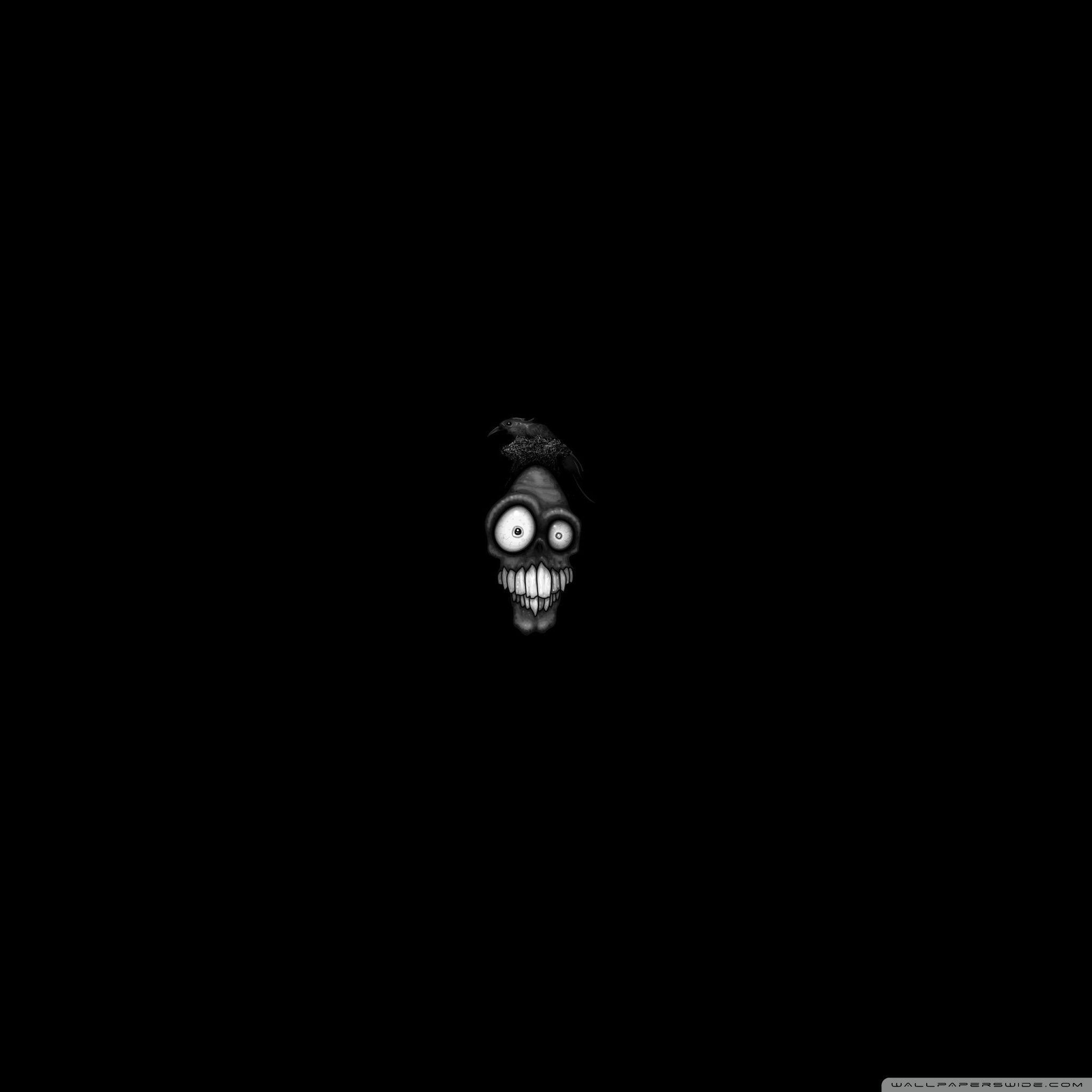2048x2048 Black Monster Ultra HD Desktop Background Wallpaper for : Multi