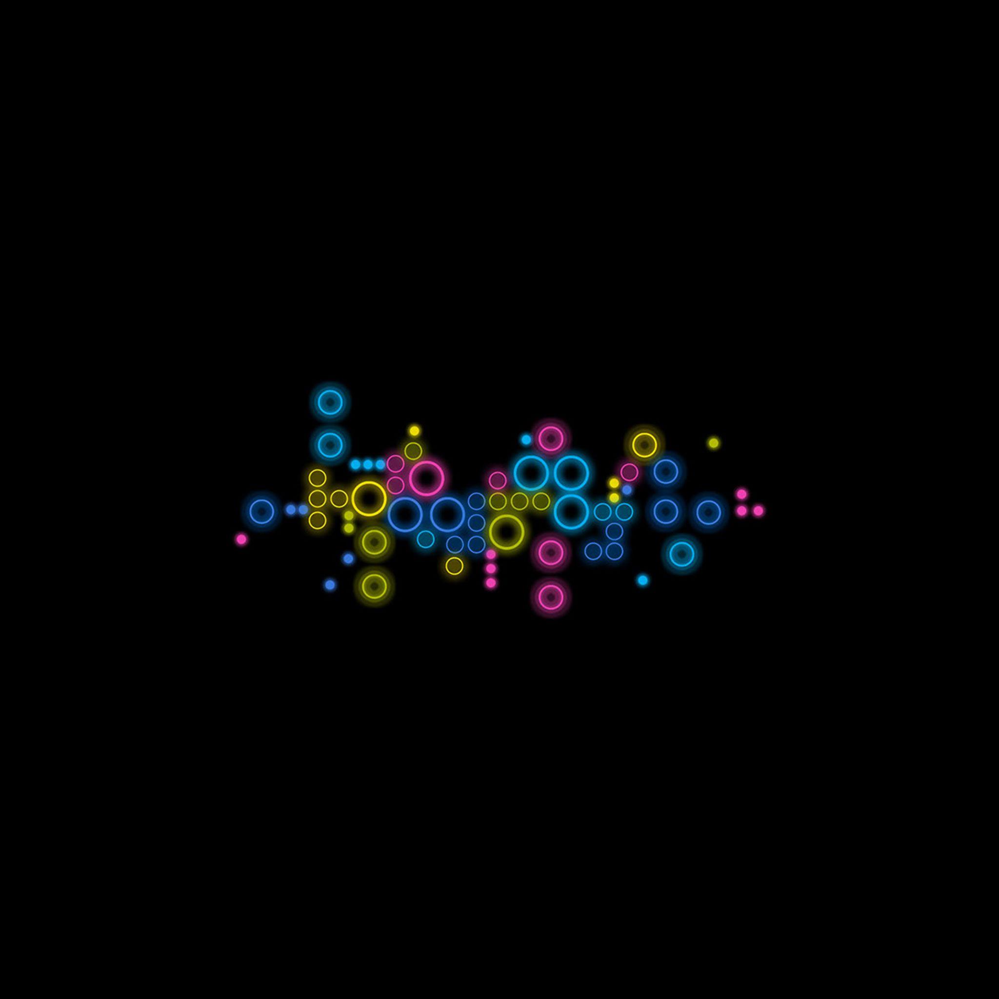 2048x2048 HD Black iPad Wallpaper