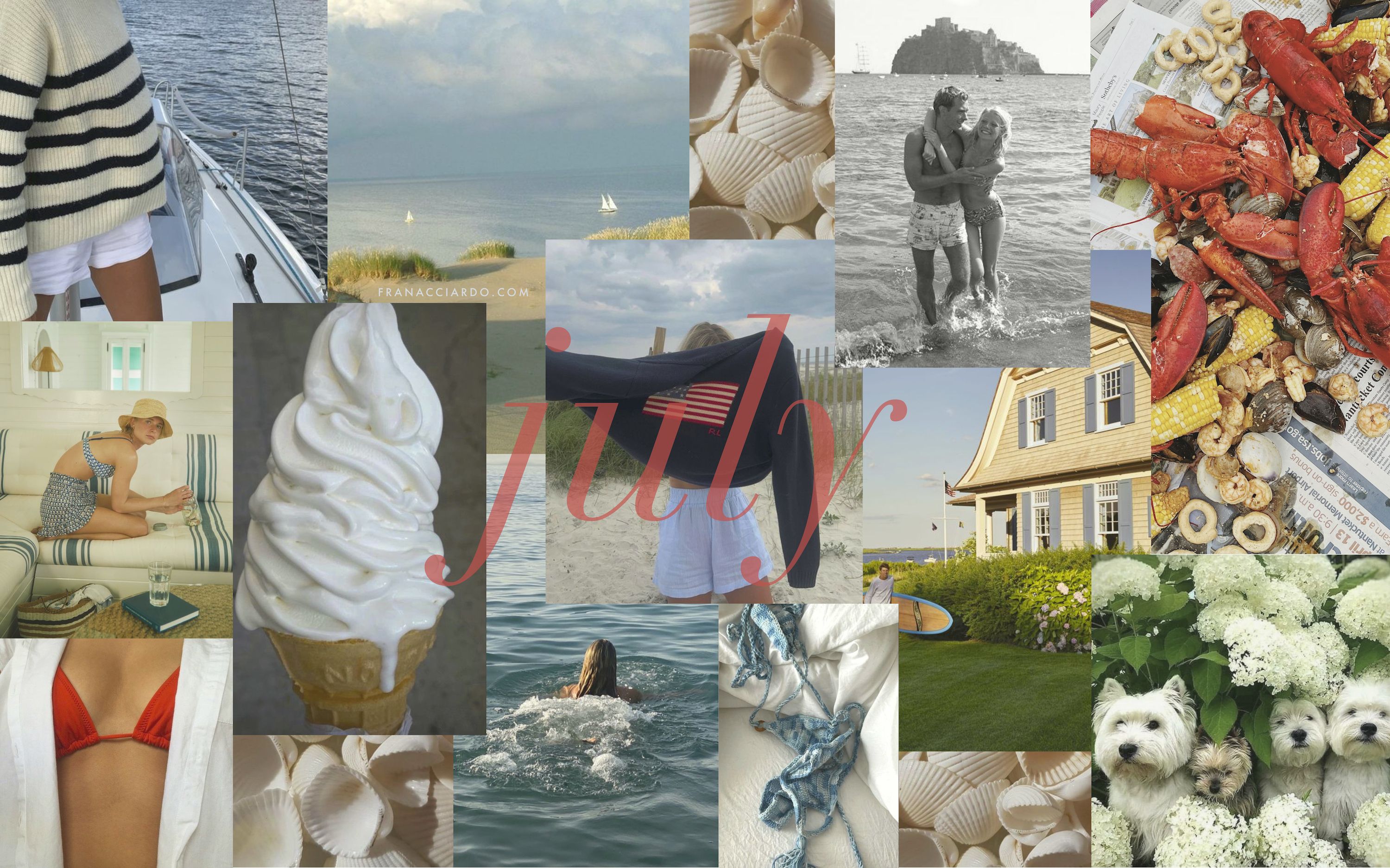 3000x1875 July Moodboard (Desktop & iPhone Wallpaper)
