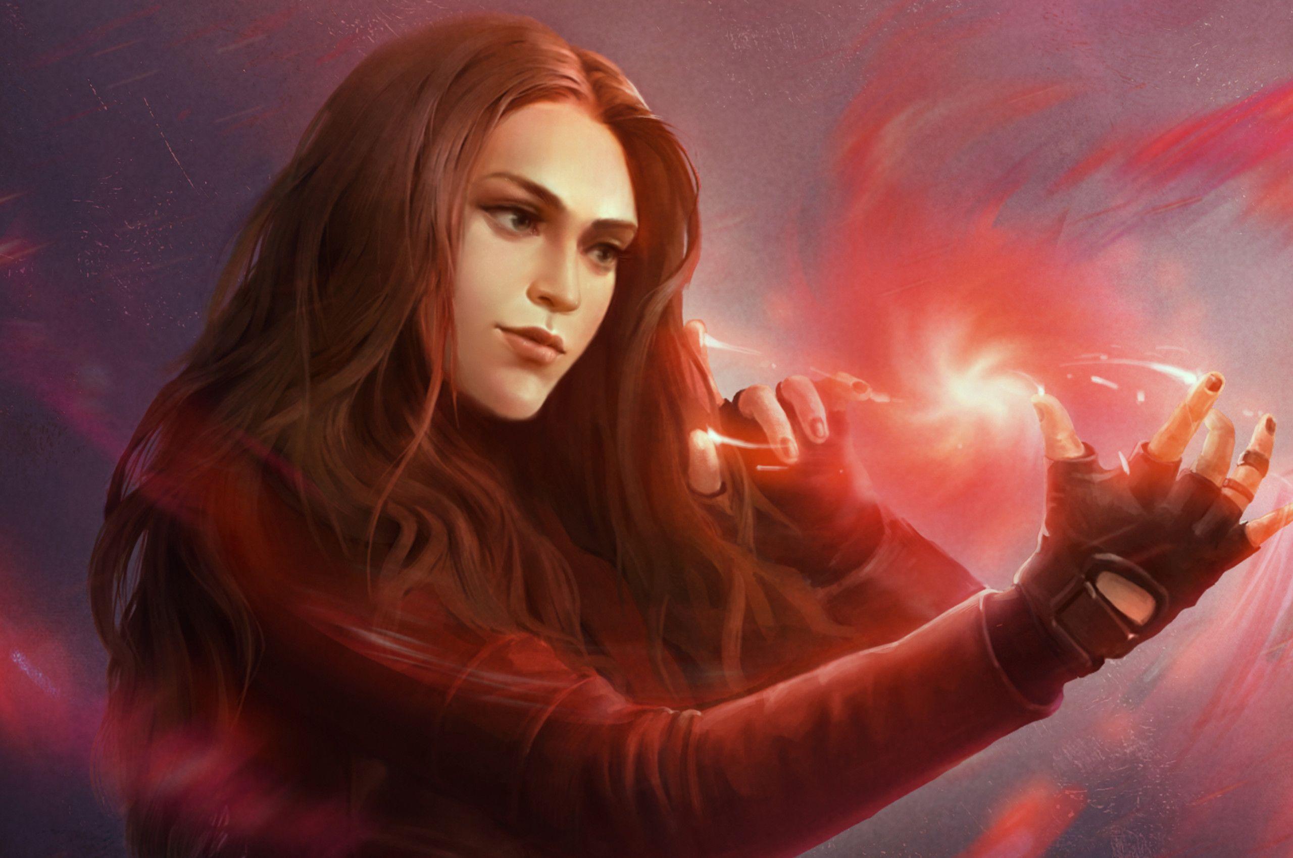 2560x1700 Scarlet Witch Powers Chromebook Pixel HD 4k Wallpaper
