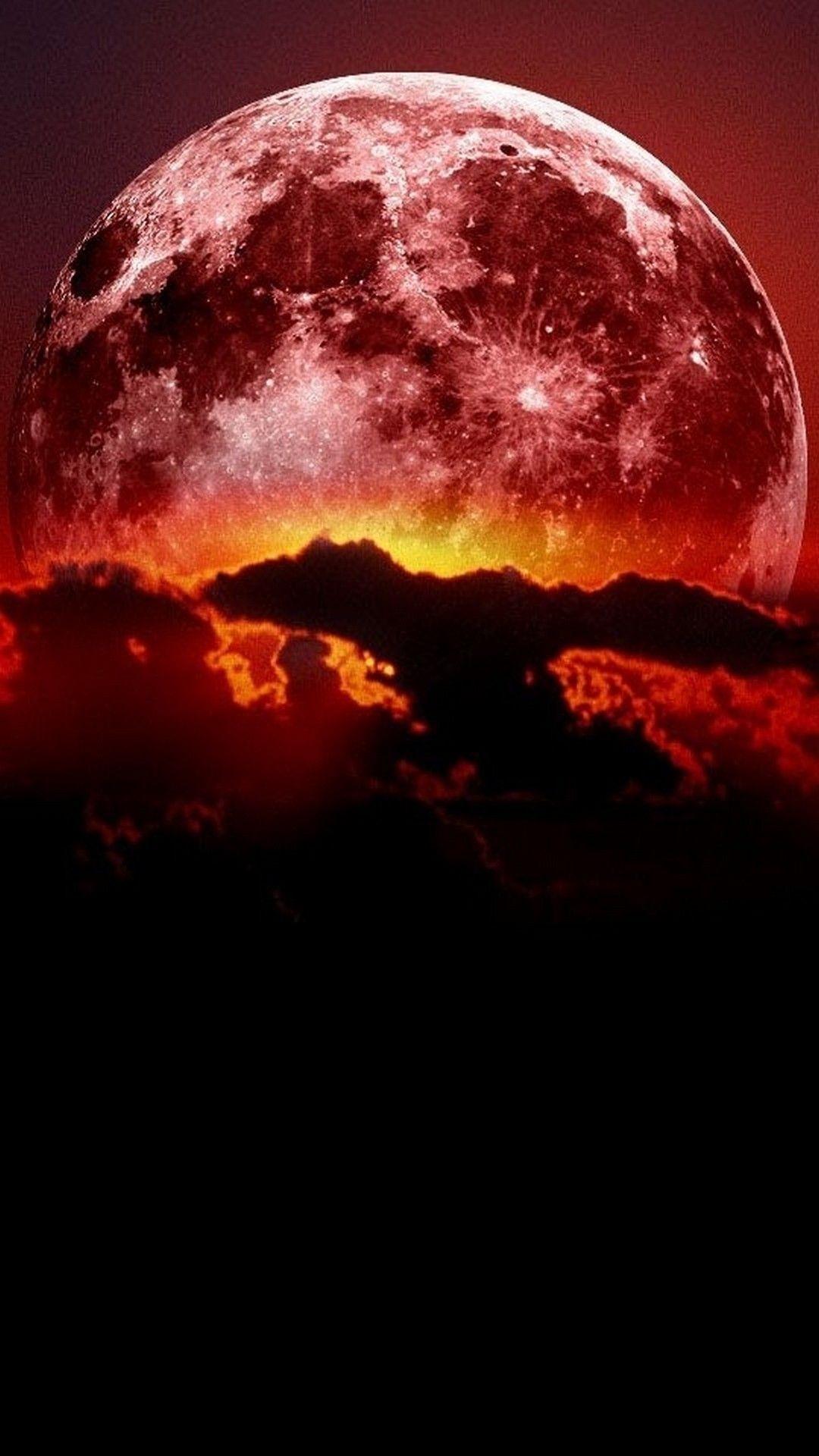 1080x1920 Super Blood Moon Wallpaper Android Android Wallpaper
