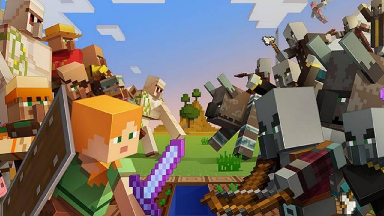 1280x720 Minecraft Village and Pillage update tries to show it's still got