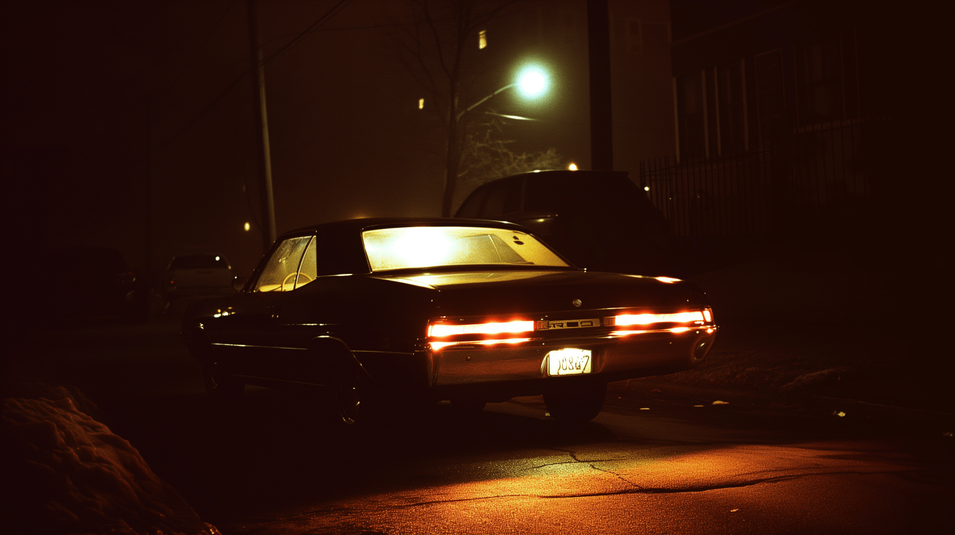 1920x1076 Dark Aesthetic Nighttime Car HD Wallpaper