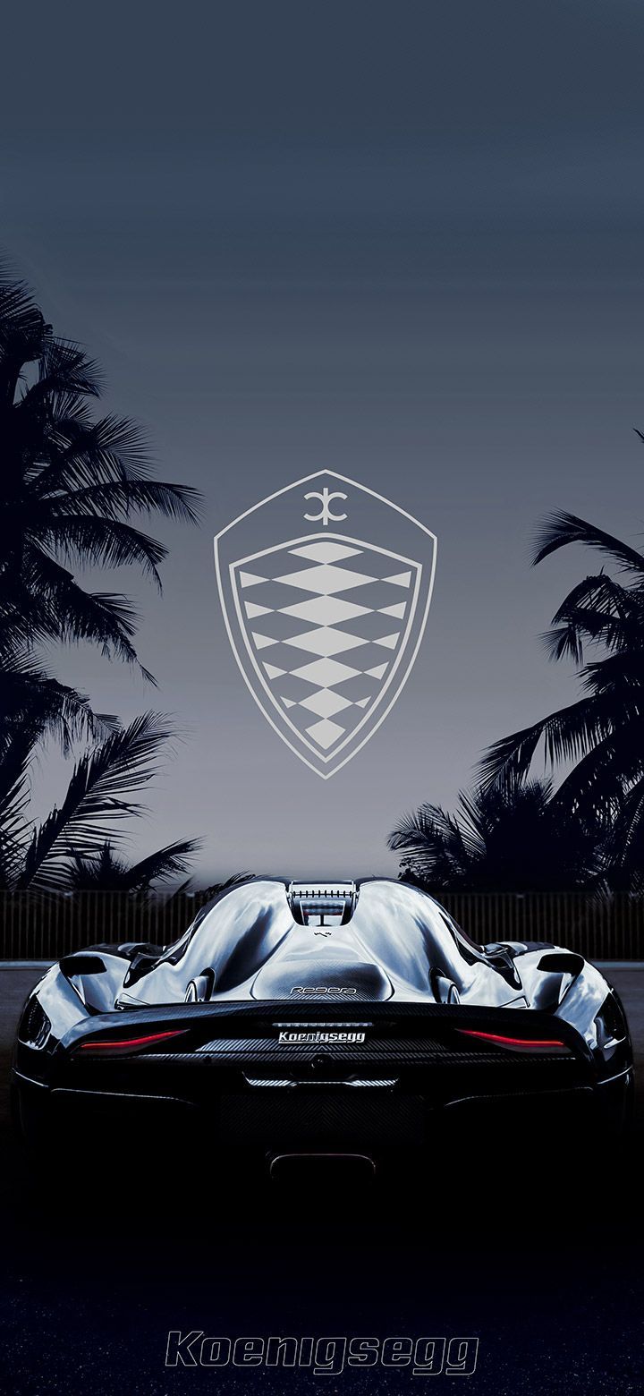 720x1560 Dark Koenigsegg Car During Night 4K Phone Wallpaper