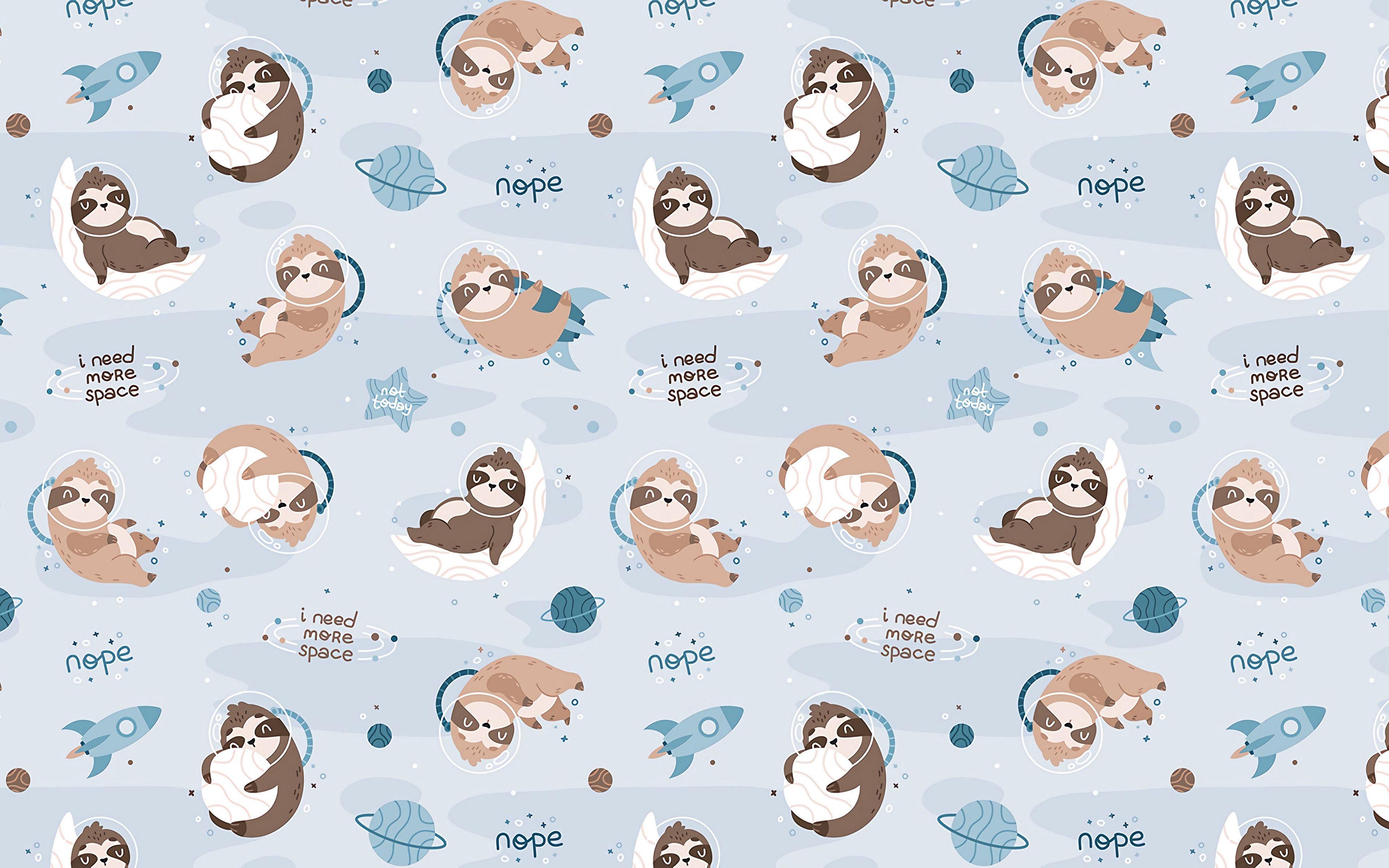 sloth wallpaper cute