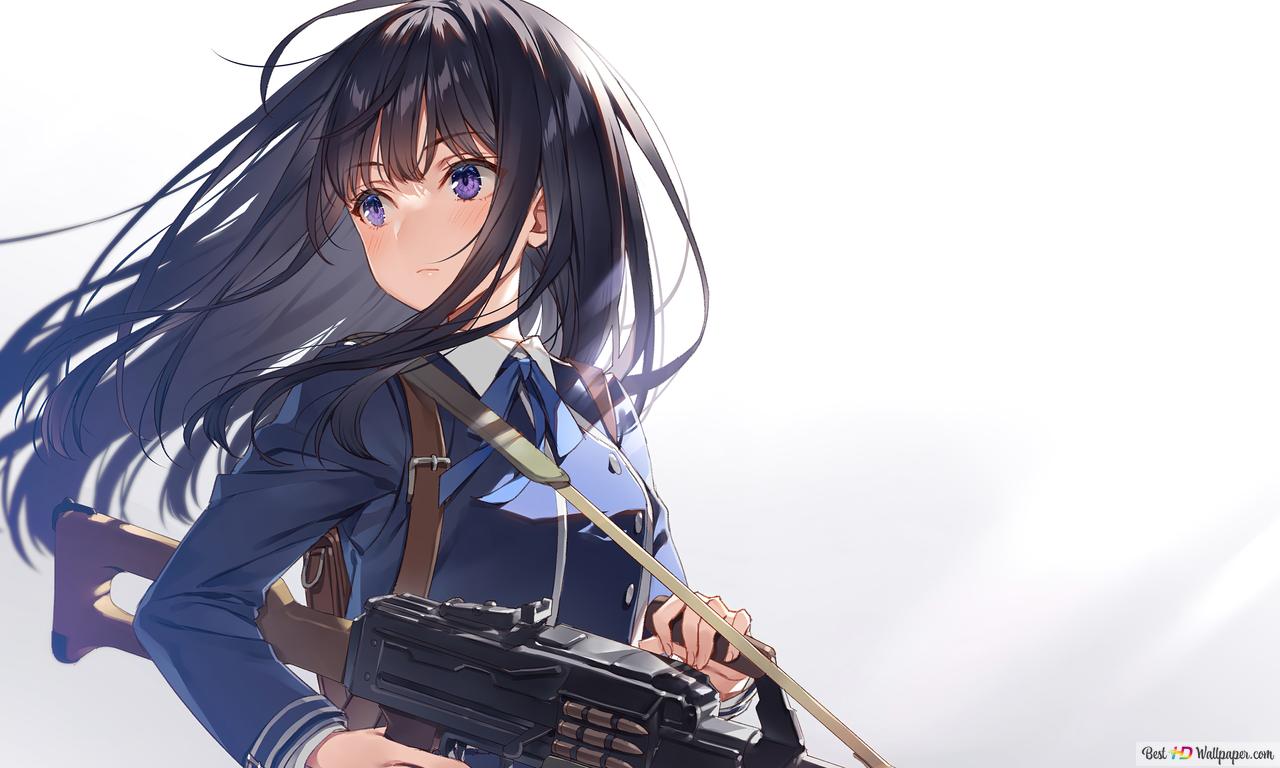 1280x768 Takina Inoue Recoil anime 4K wallpaper download