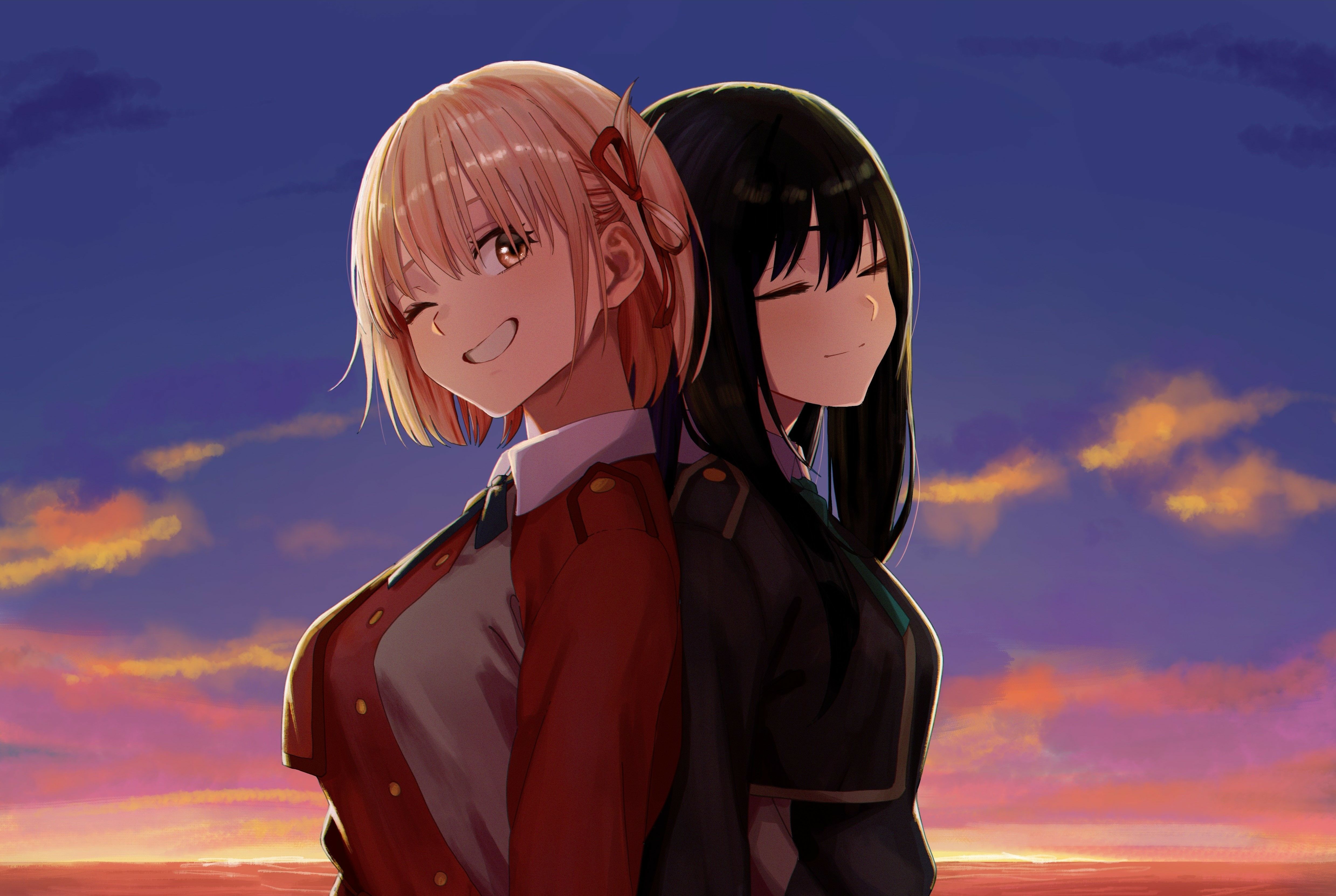 4956x3325 Takina Inoue x Chisato Nishikigi Lycoris Recoil 4k Wallpaper, HD Anime 4K Wallpaper, Image and Background