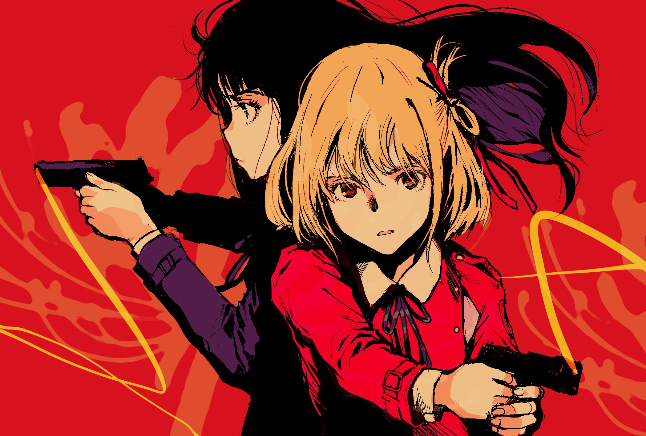 2098x1417 Chisato Nishikigi & Takina Inoue HD Lycoris Recoil Wallpaper, HD Anime 4K Wallpaper, Image and Background