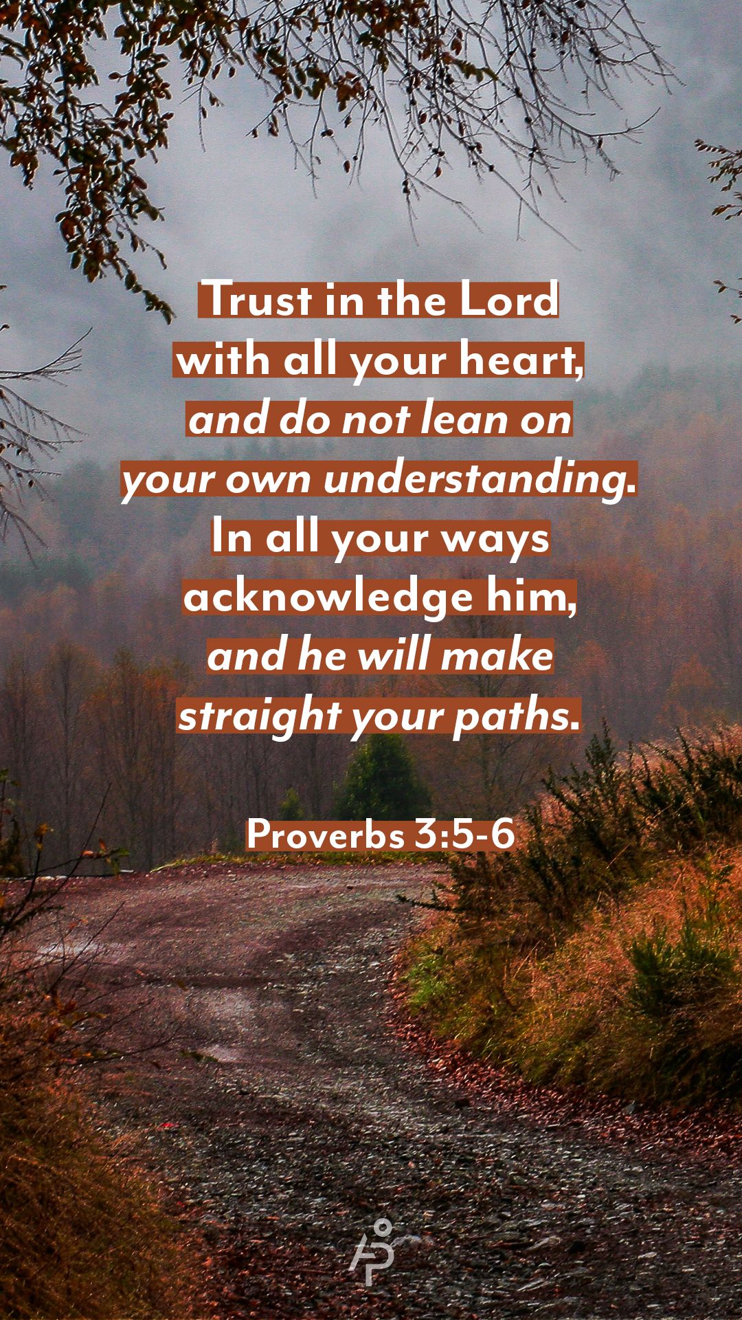 1080x1920 Proverbs 3:5 Wallpaper