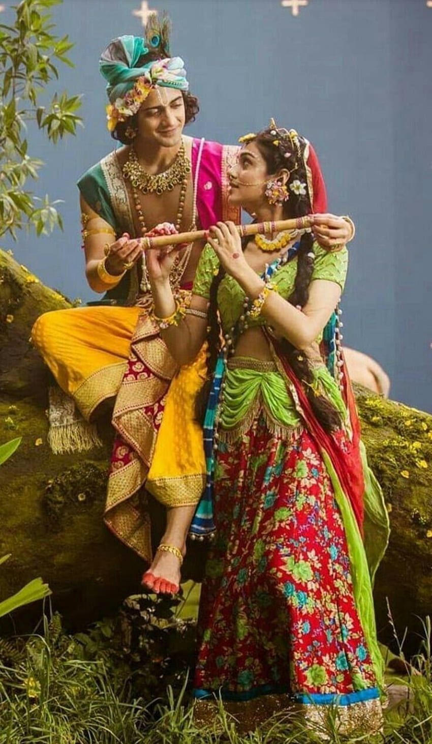 850x1463 radha aur krishna ki dress
