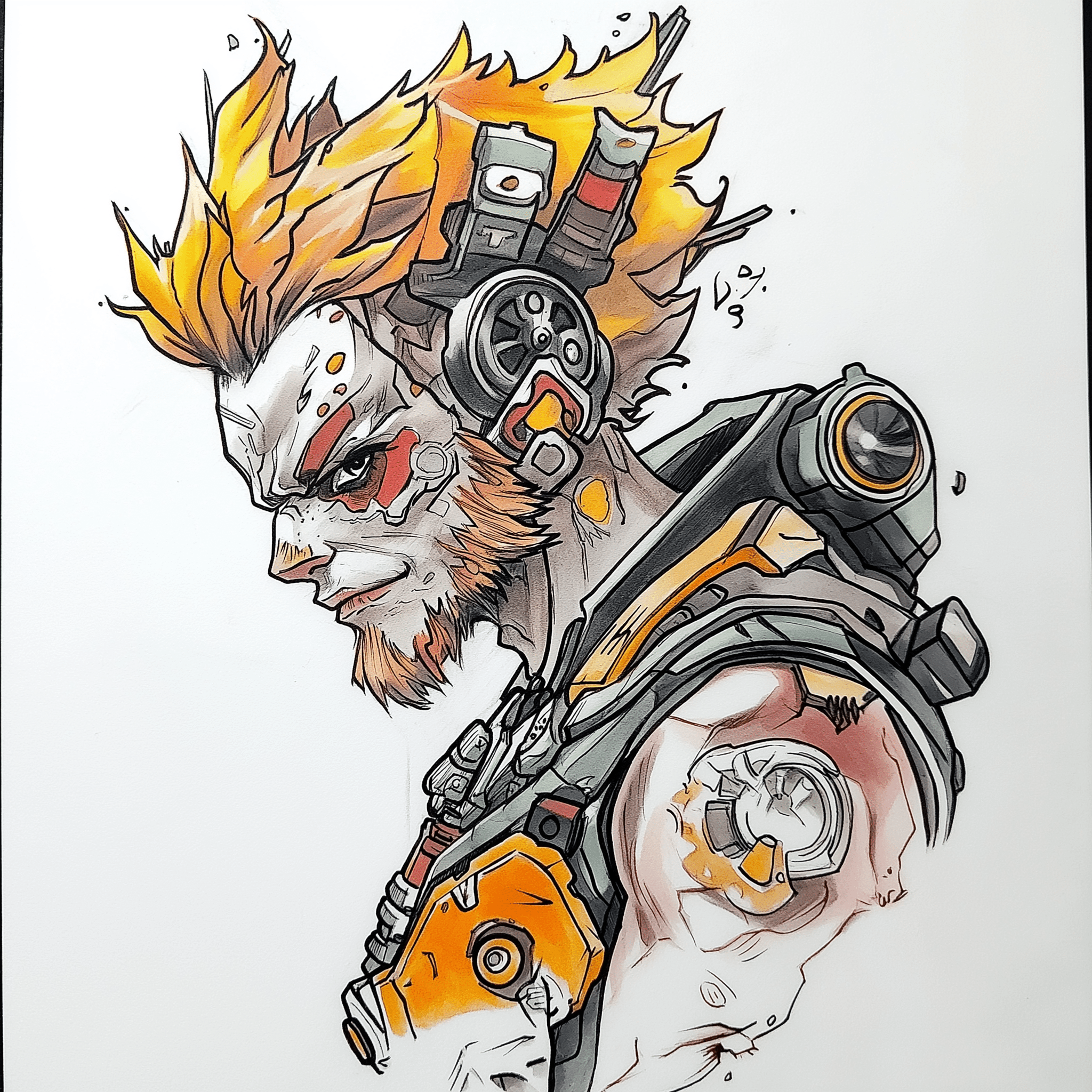 2048x2048 neo traditional tattoo cutout image in PNG and PSD formats