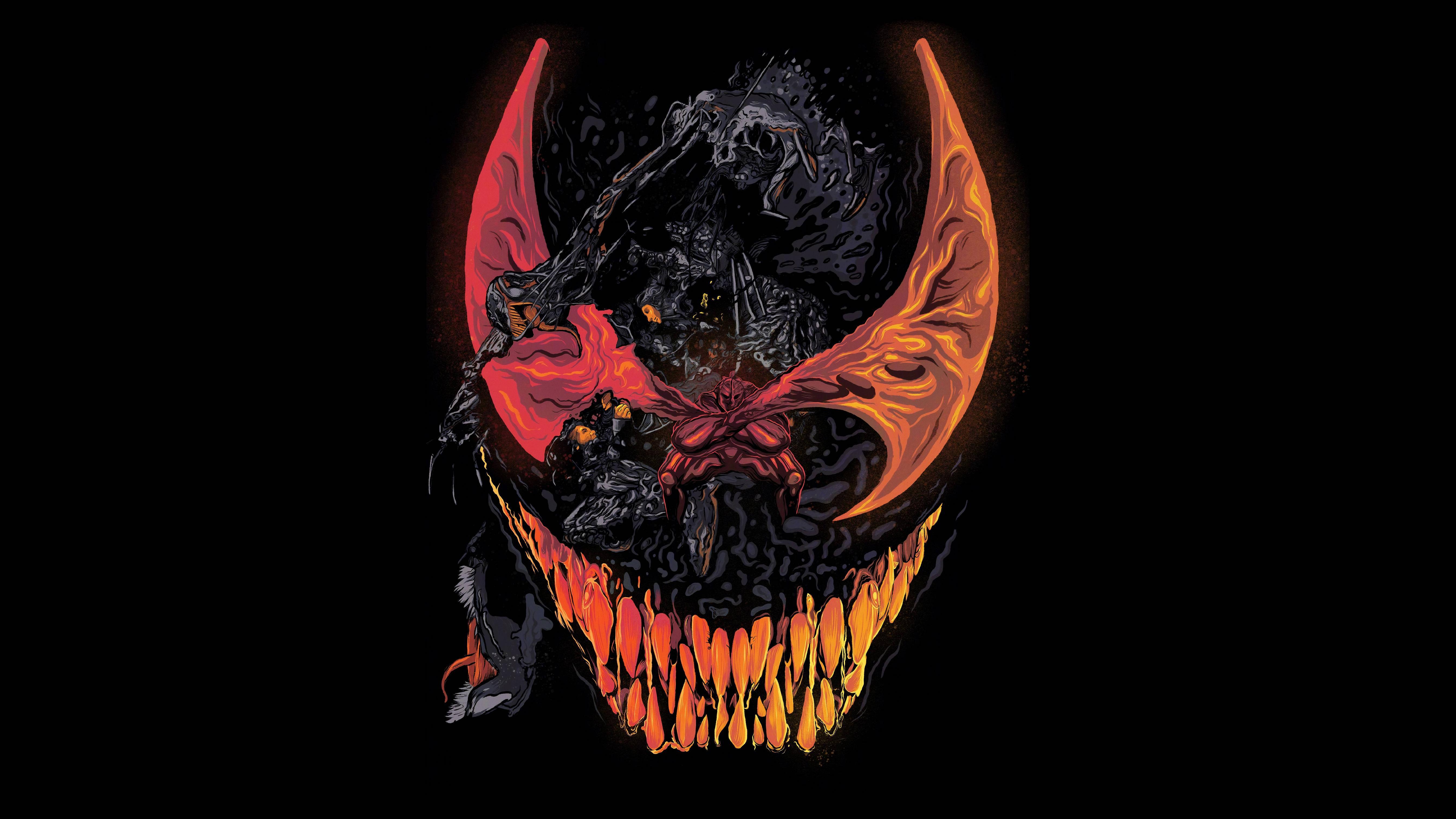 5376x3024 Venom 4K 8K HD Marvel Wallpaper