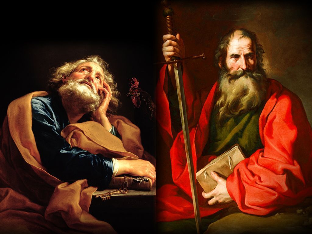 1024x768 Holy Mass image.: Saints Peter and Paul the Apostle
