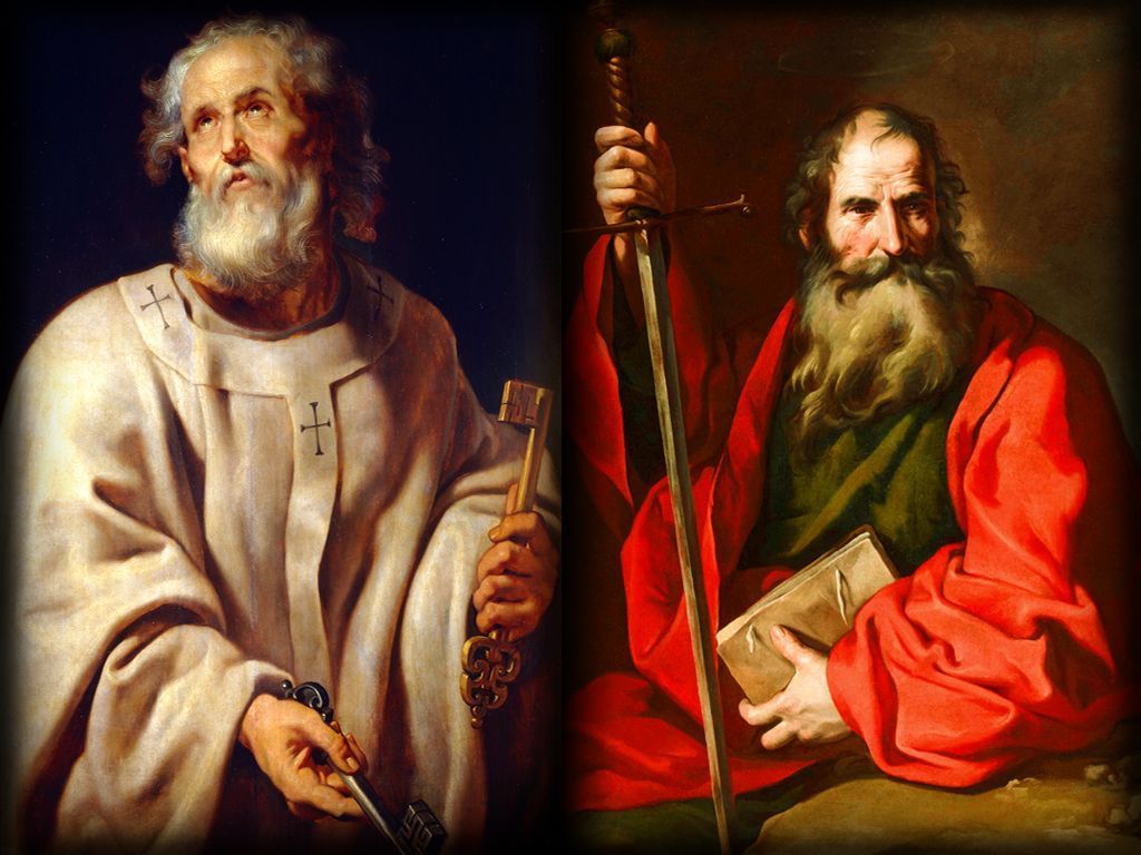 1024x768 Holy Mass image.: Saints Peter and Paul the Apostle